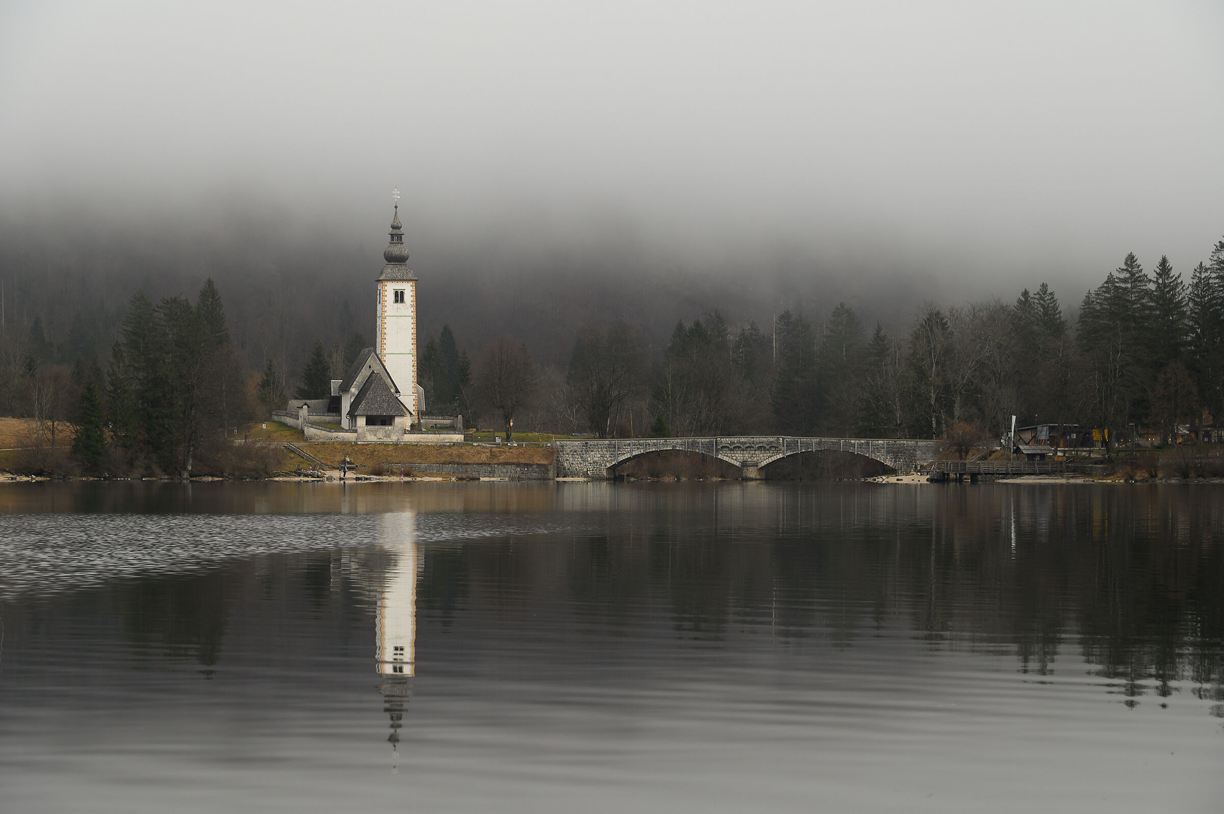 Chiesa di S.Giovanni Battista -Lago di Bohinj -Slovenia