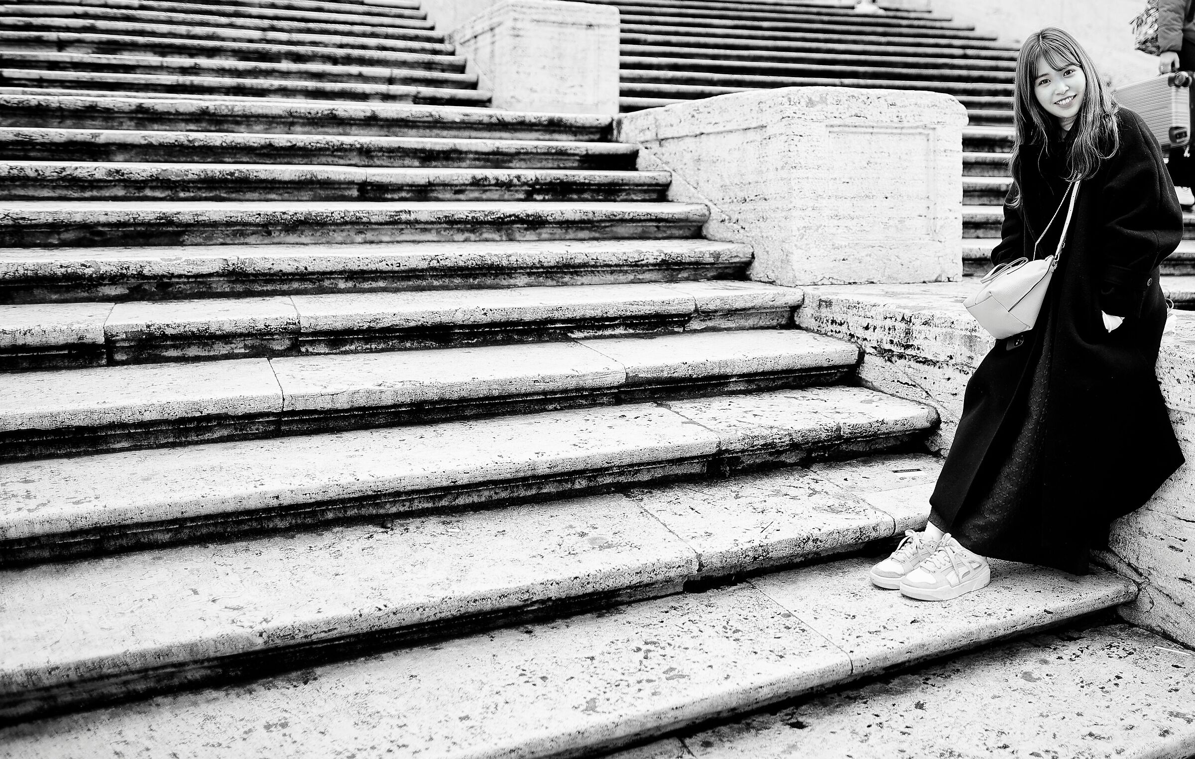 A smile that comes from afar