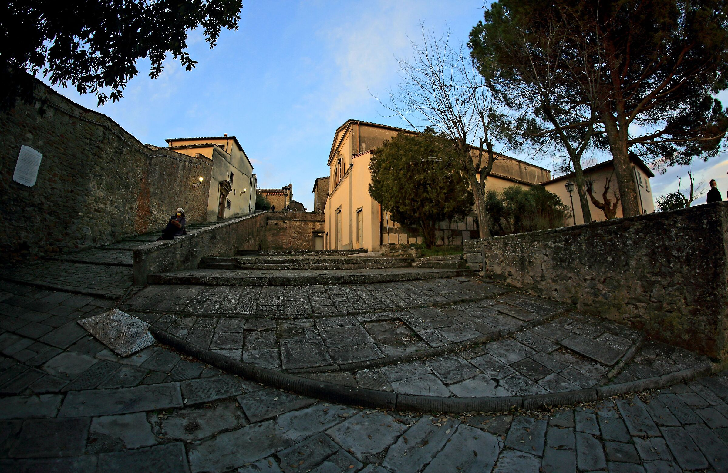 Towards the convent of San Francesco in Fiesole
