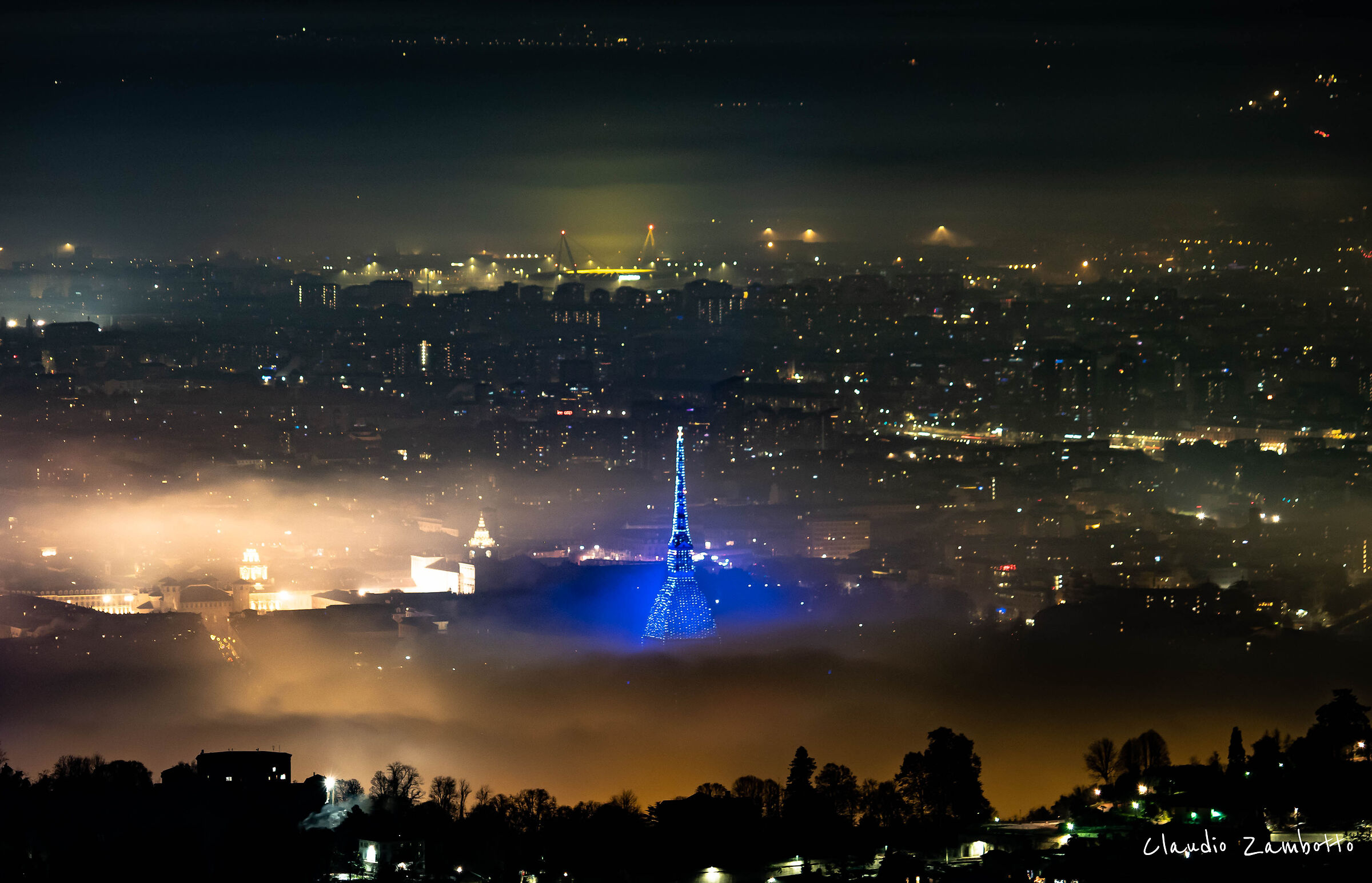 Turin in the fog