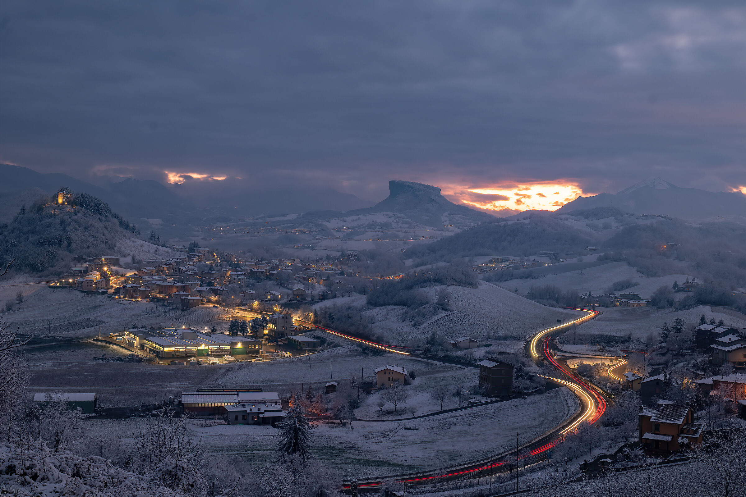 Tramonto alla Pietra di Bismantova