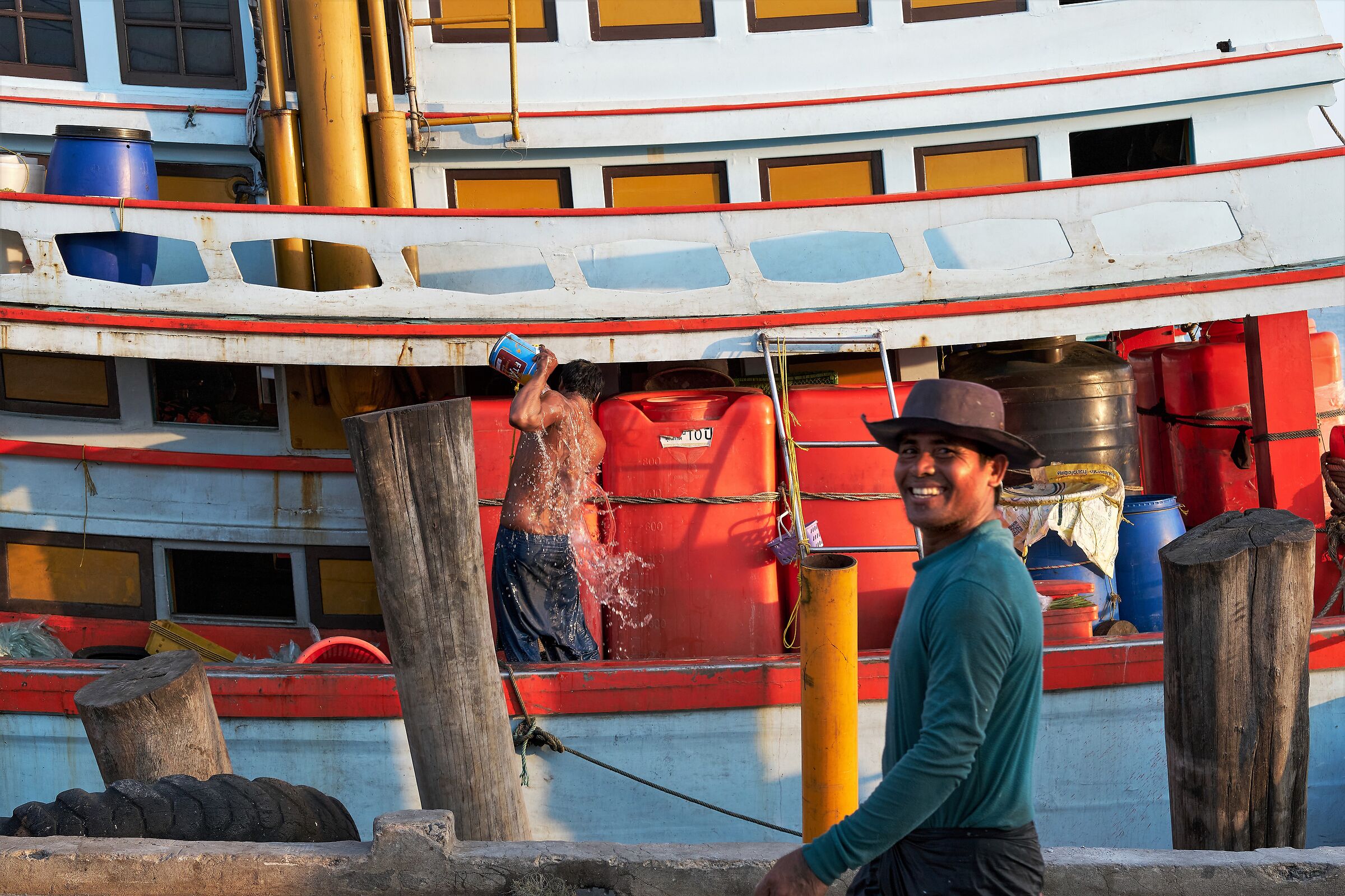 The fisherman's shower