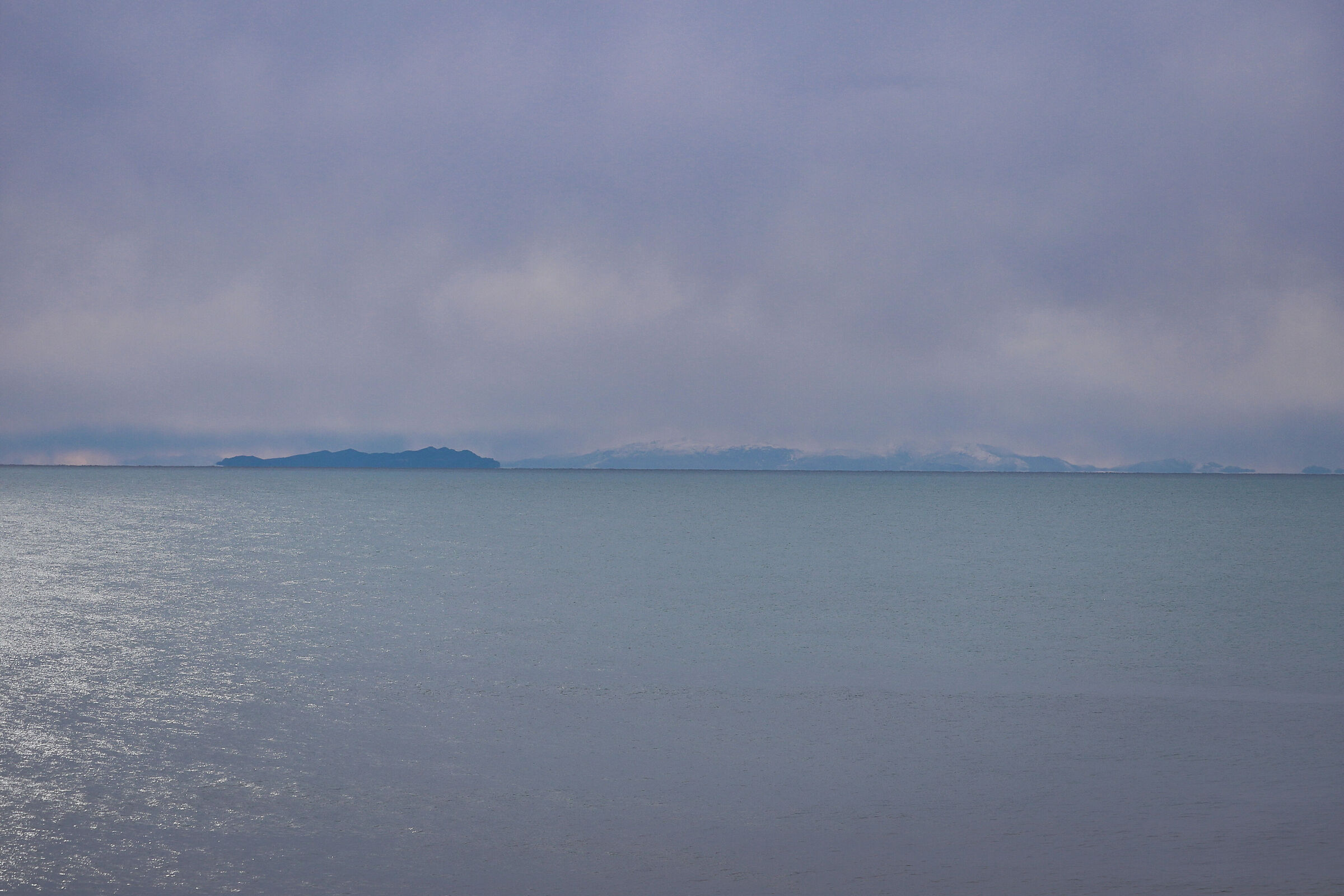 Capraia Island and Corsica from Livorno