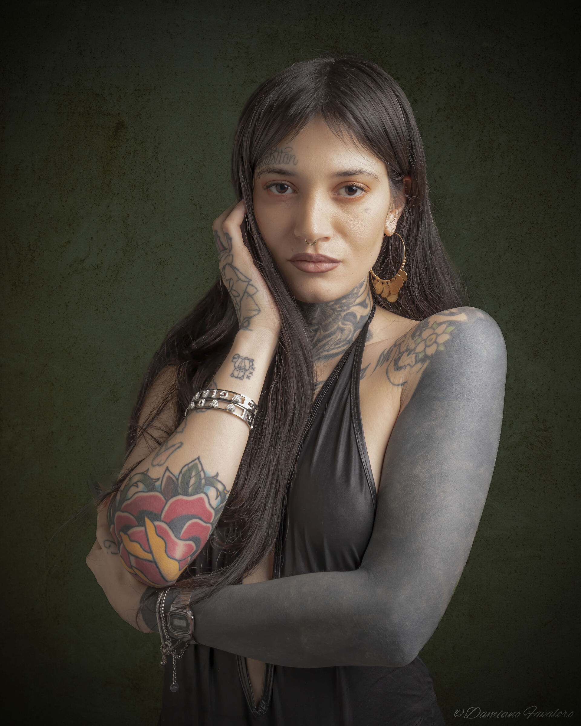 She and her tattoos