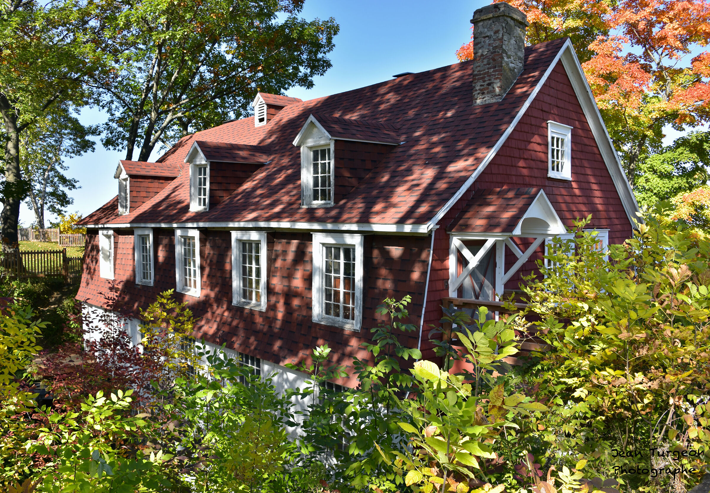 Antique flour mill in the old country of Quebec