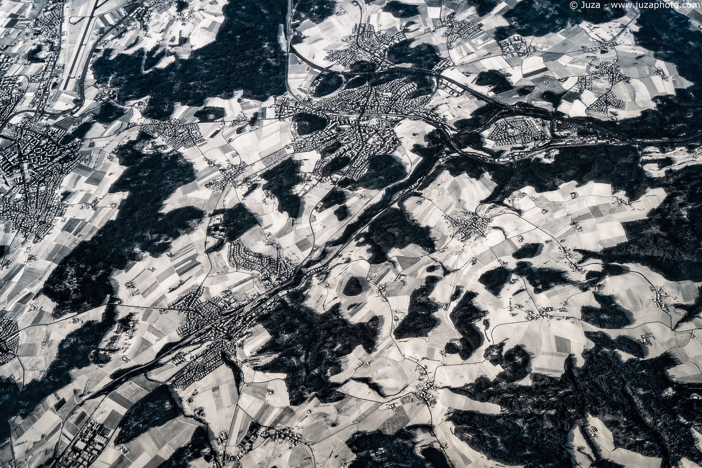 Germany seen from the plane