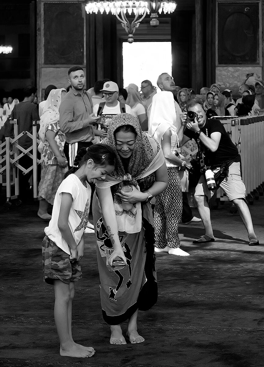 Turisti alla Moschea