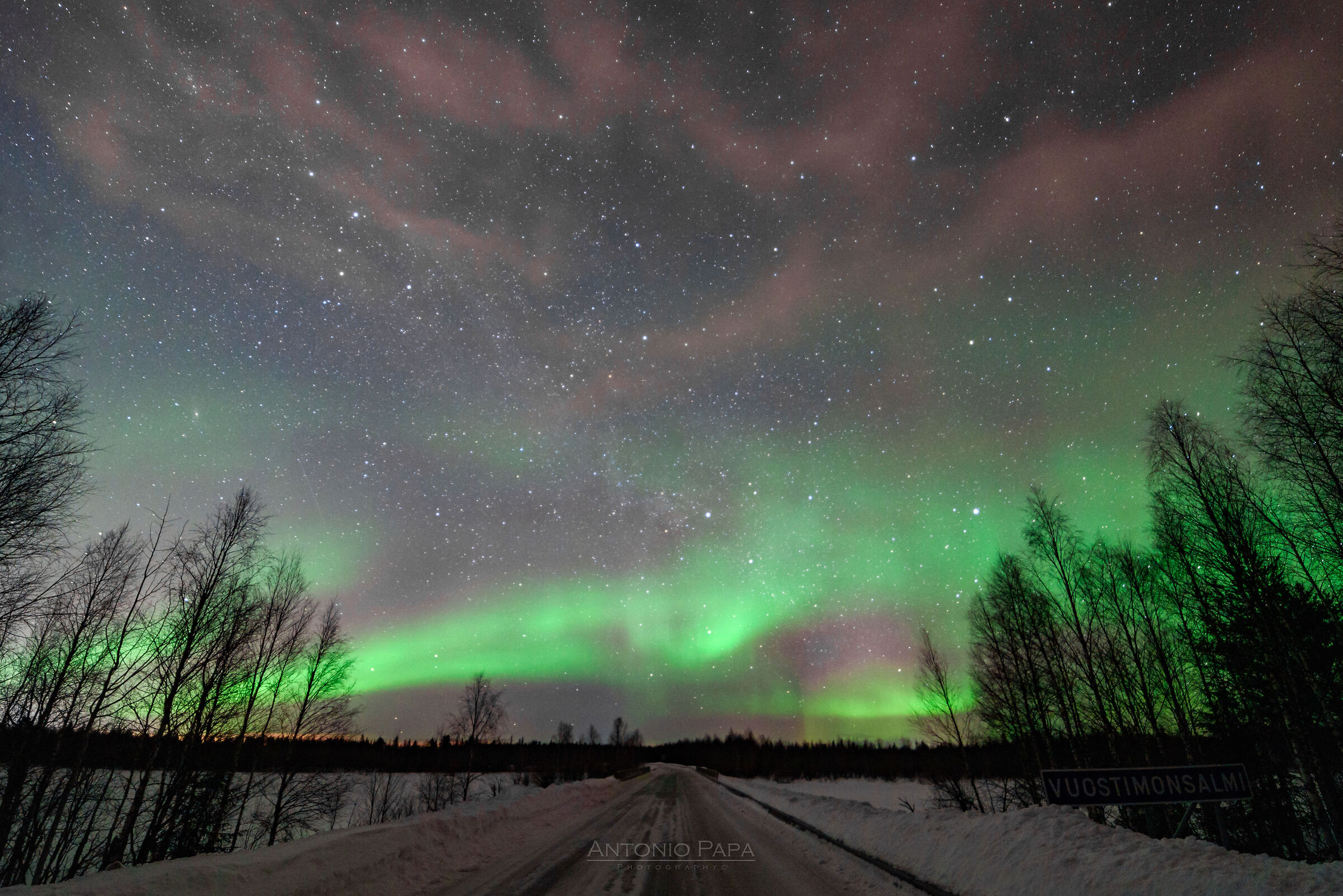 Aurora Borealis on the river
