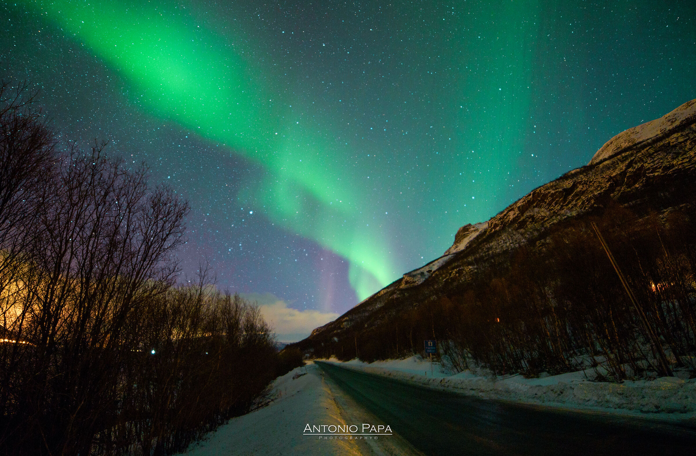 Helical Northern Lights in Norway