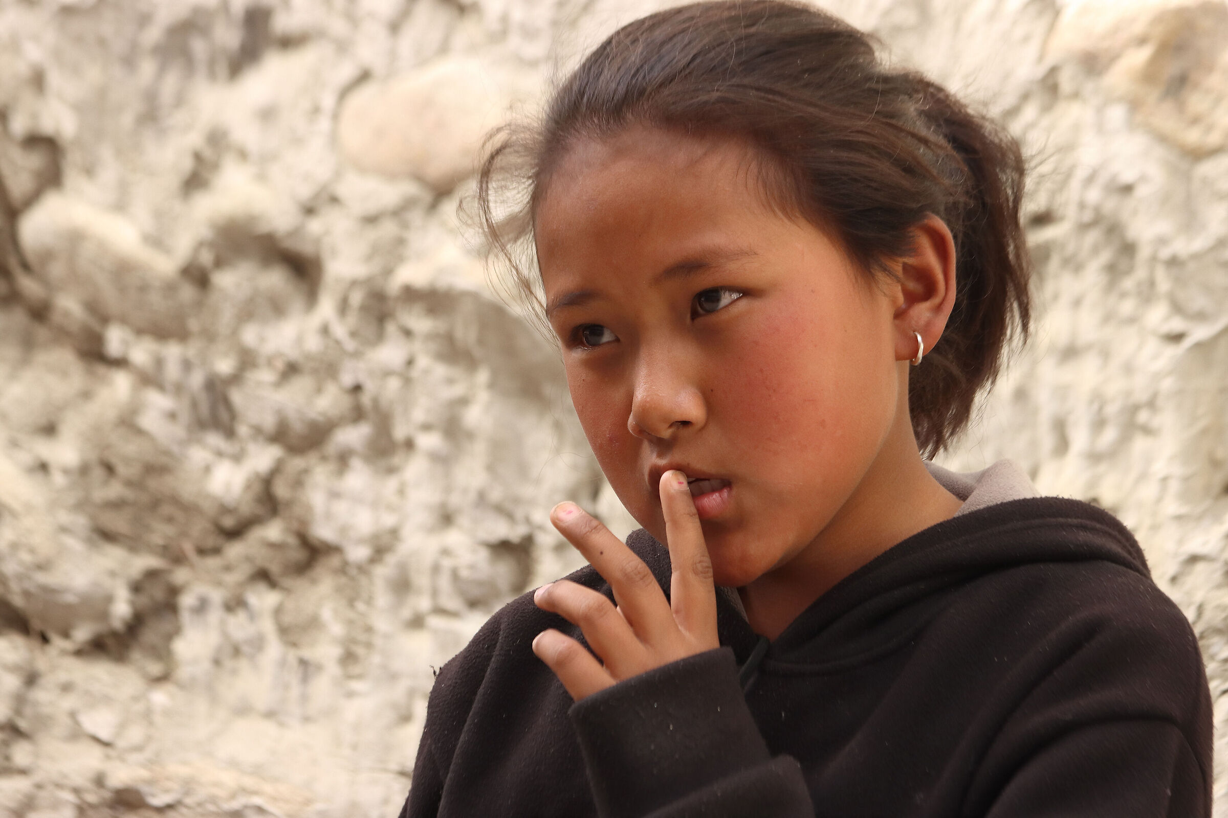 young people in Lo Mantang