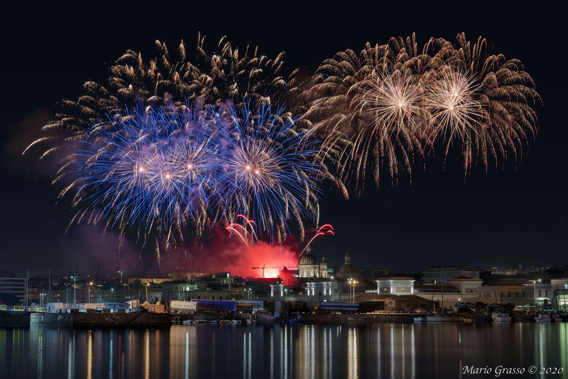 I fuochi del 3 anno 2020 - Festa di Sant'Agata (ct)