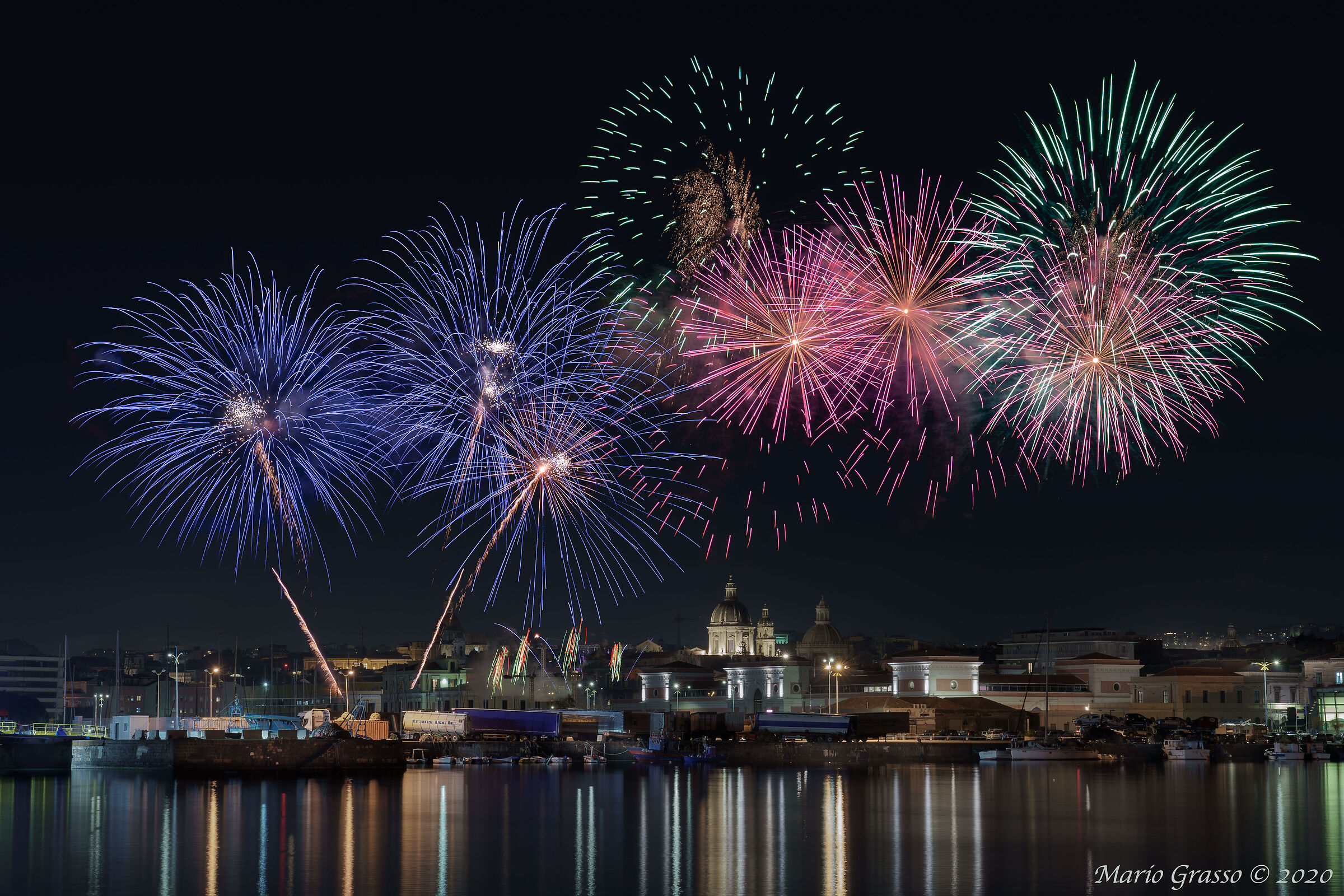 I fuochi del 3 anno 2020 - Festa di Sant'Agata (ct)