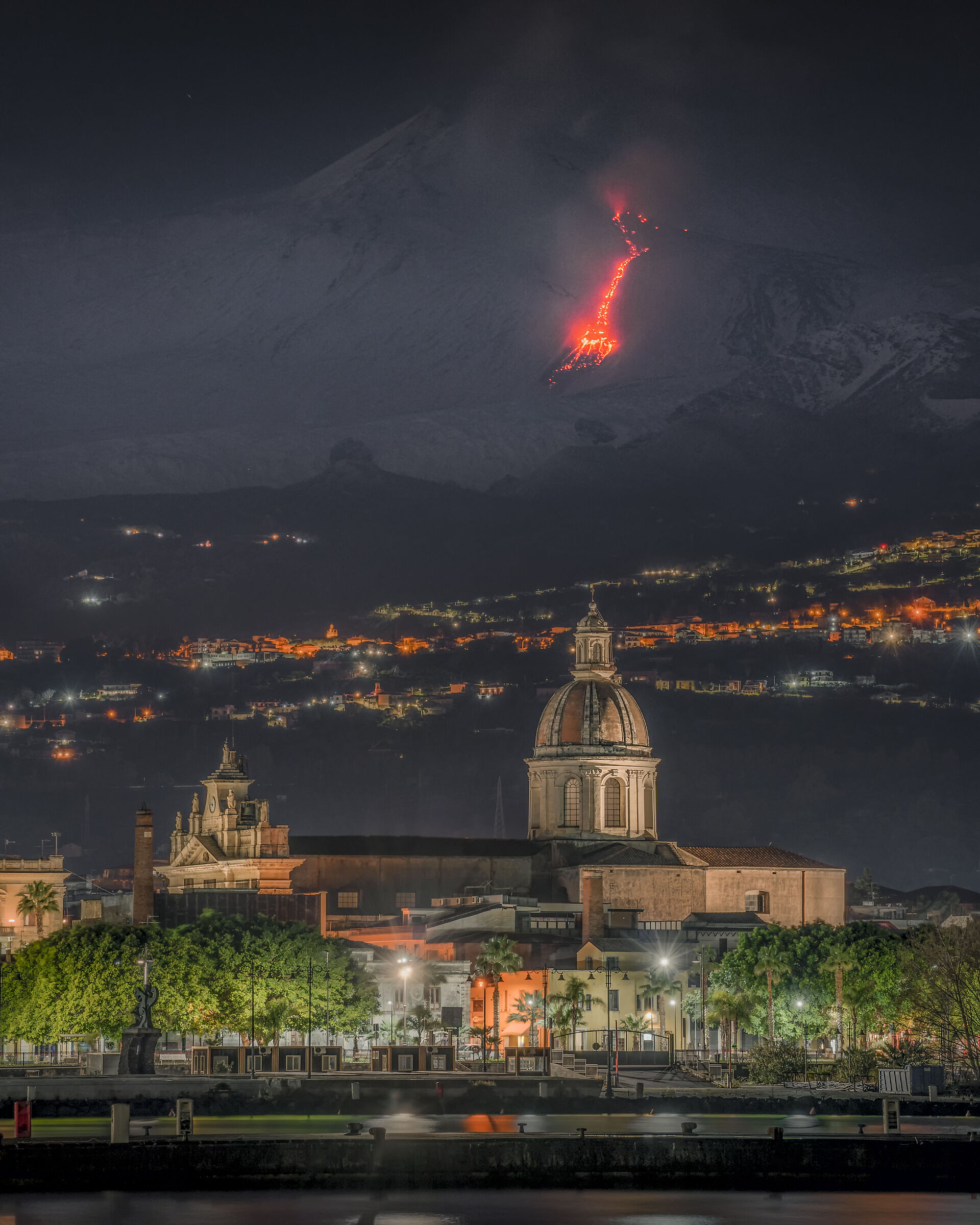 L'etna vista da Riposto