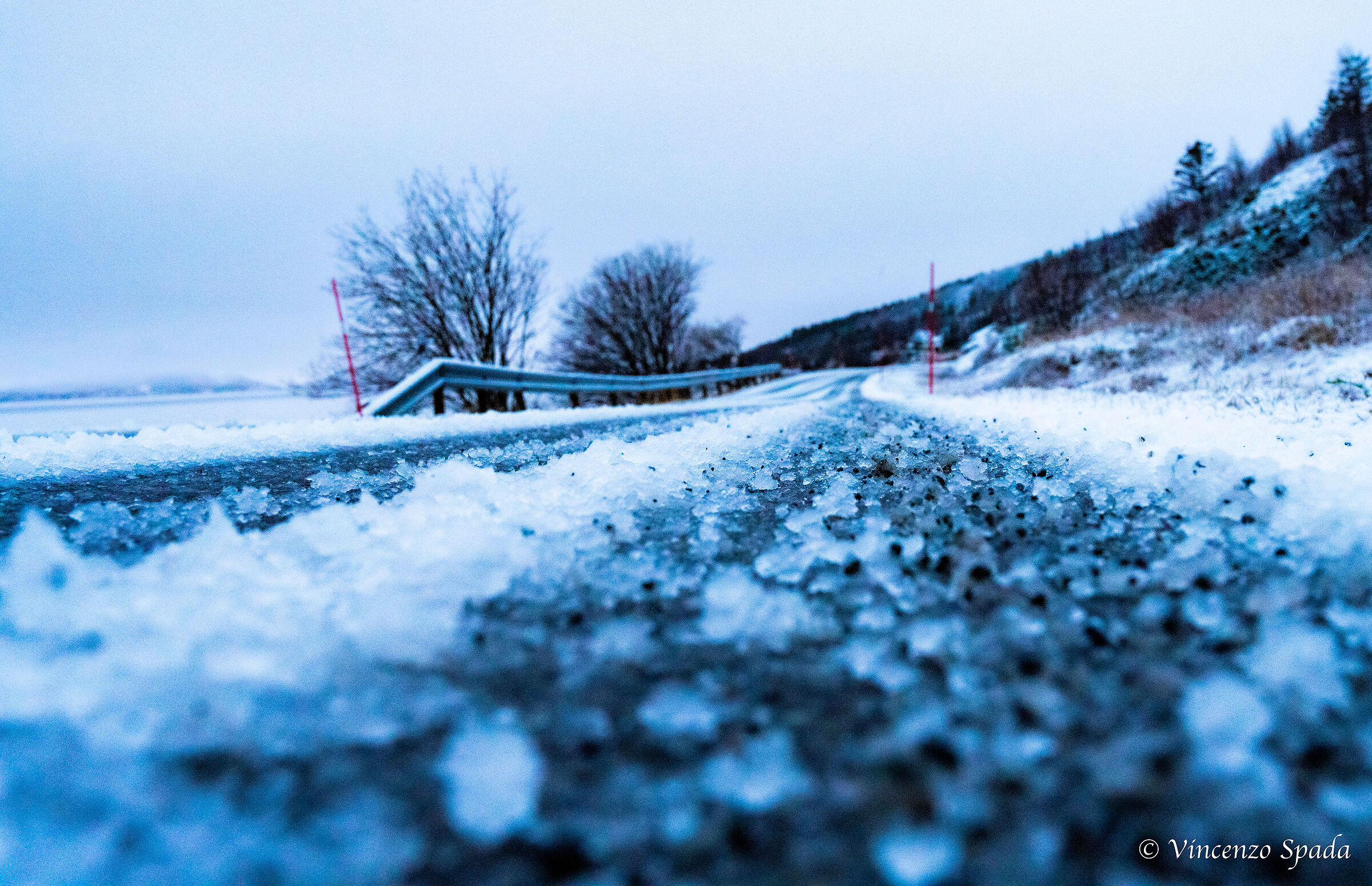 strada ghiacciata