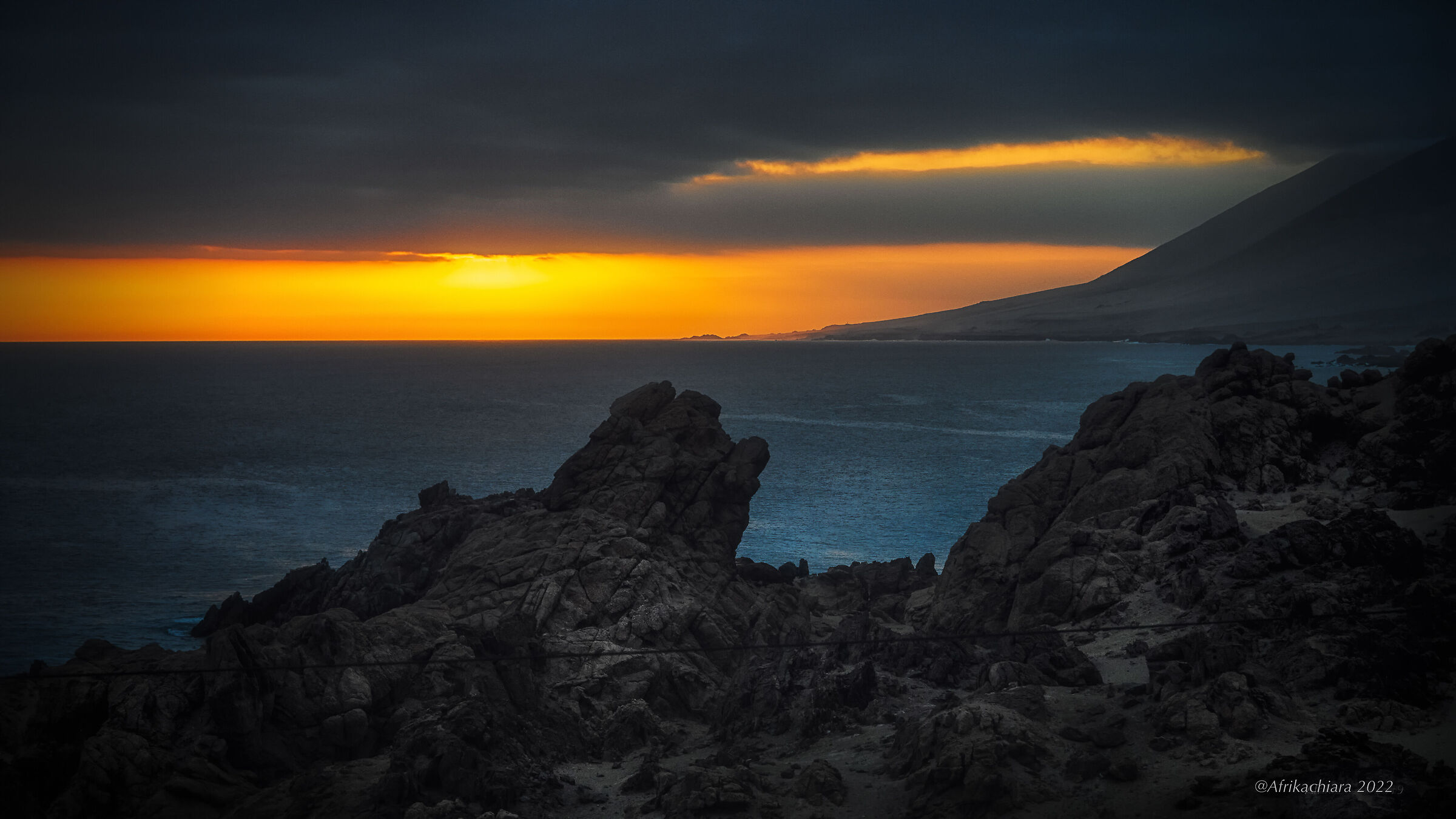 Tramonto sul Pacifico