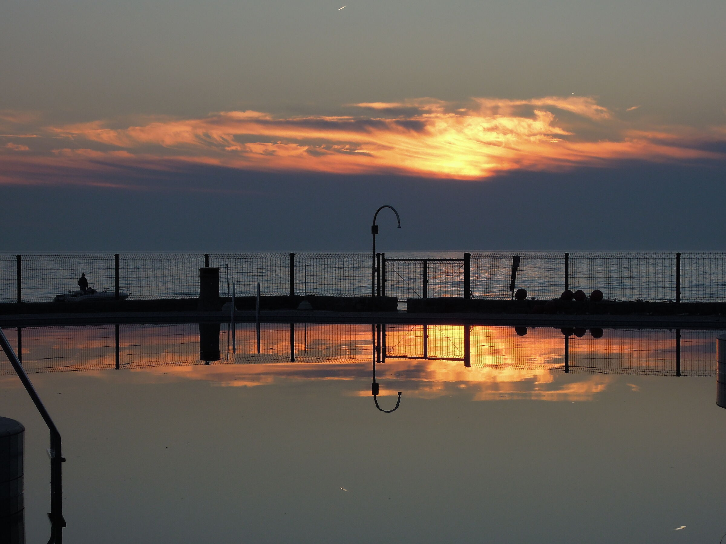 Tramonto sul mare Ankaran Slovenia