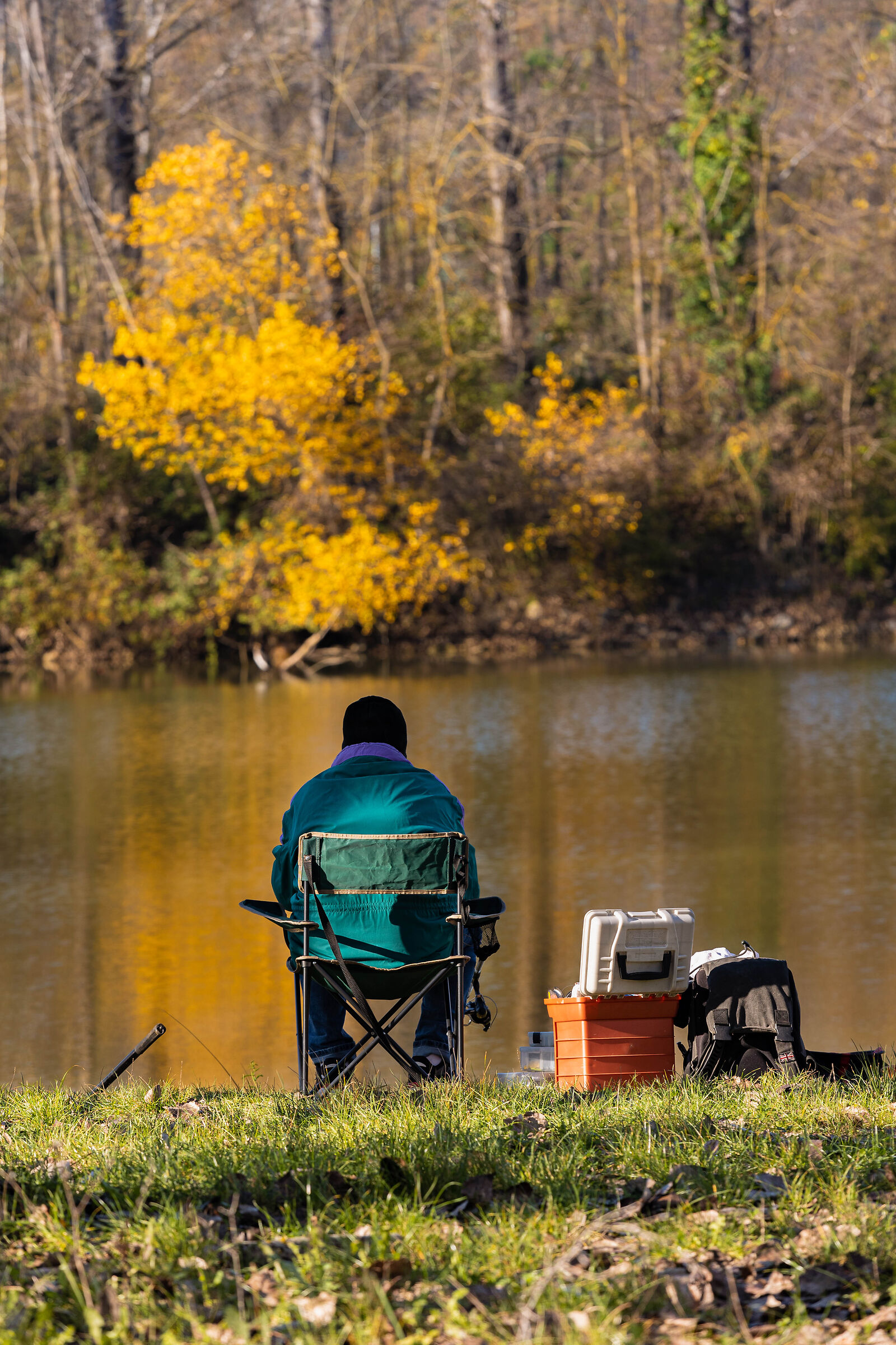 The colors of fishing in autumn