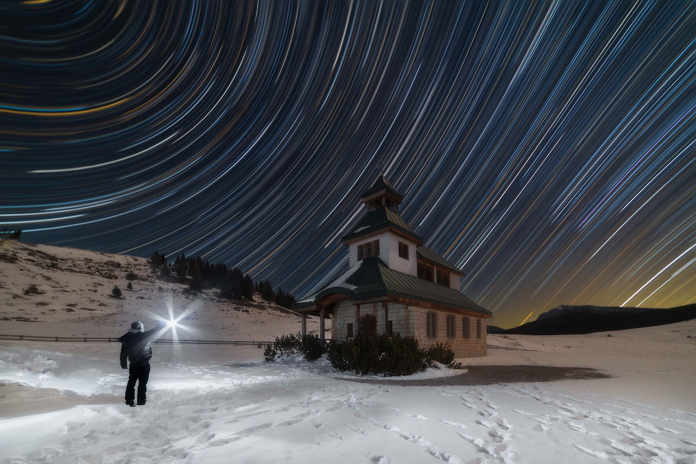 Startrails Vezzena