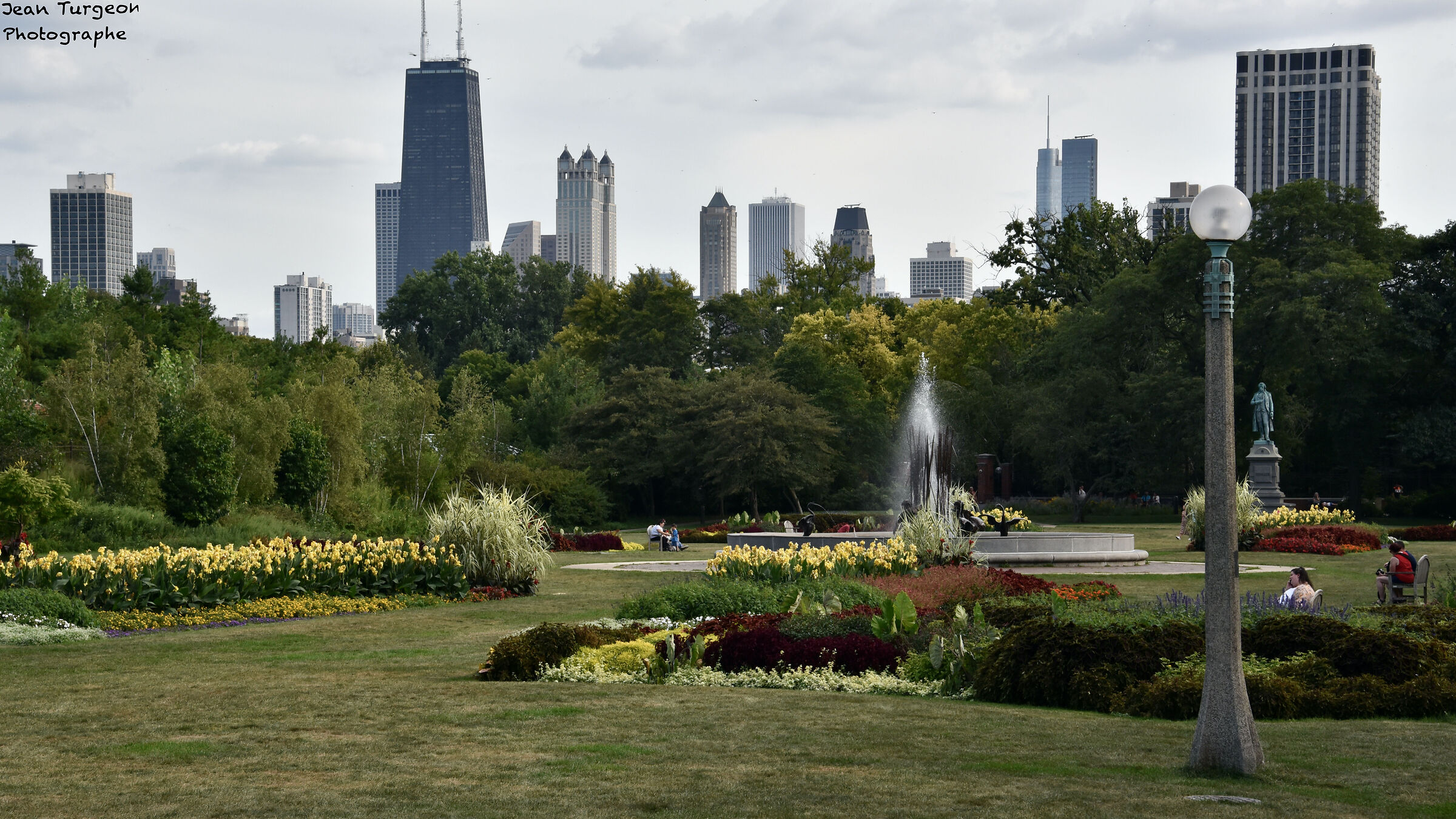 Parcheggia nel centro di Chicago "Stati Uniti" per rilassart...