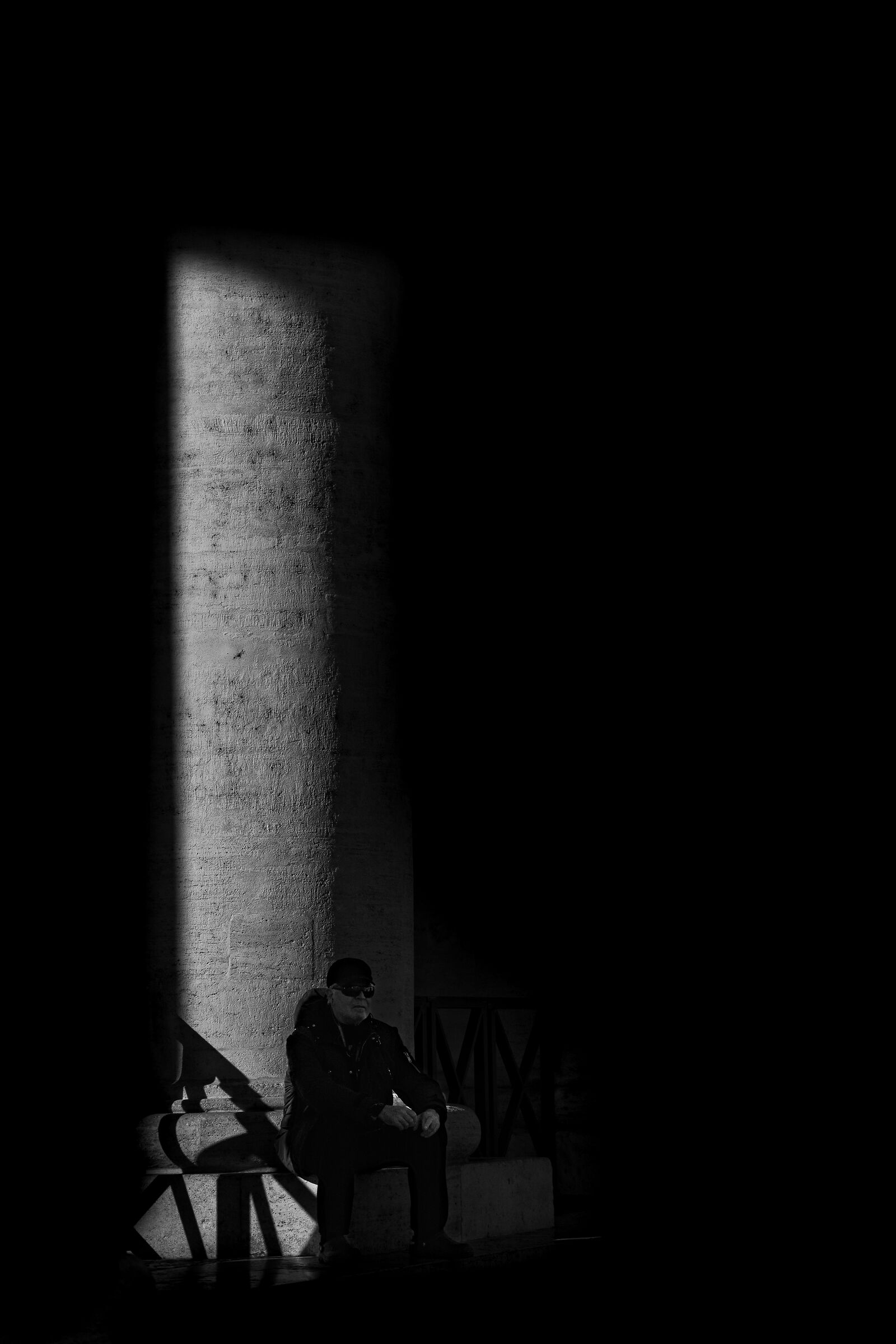 Under the Vatican Colonnade