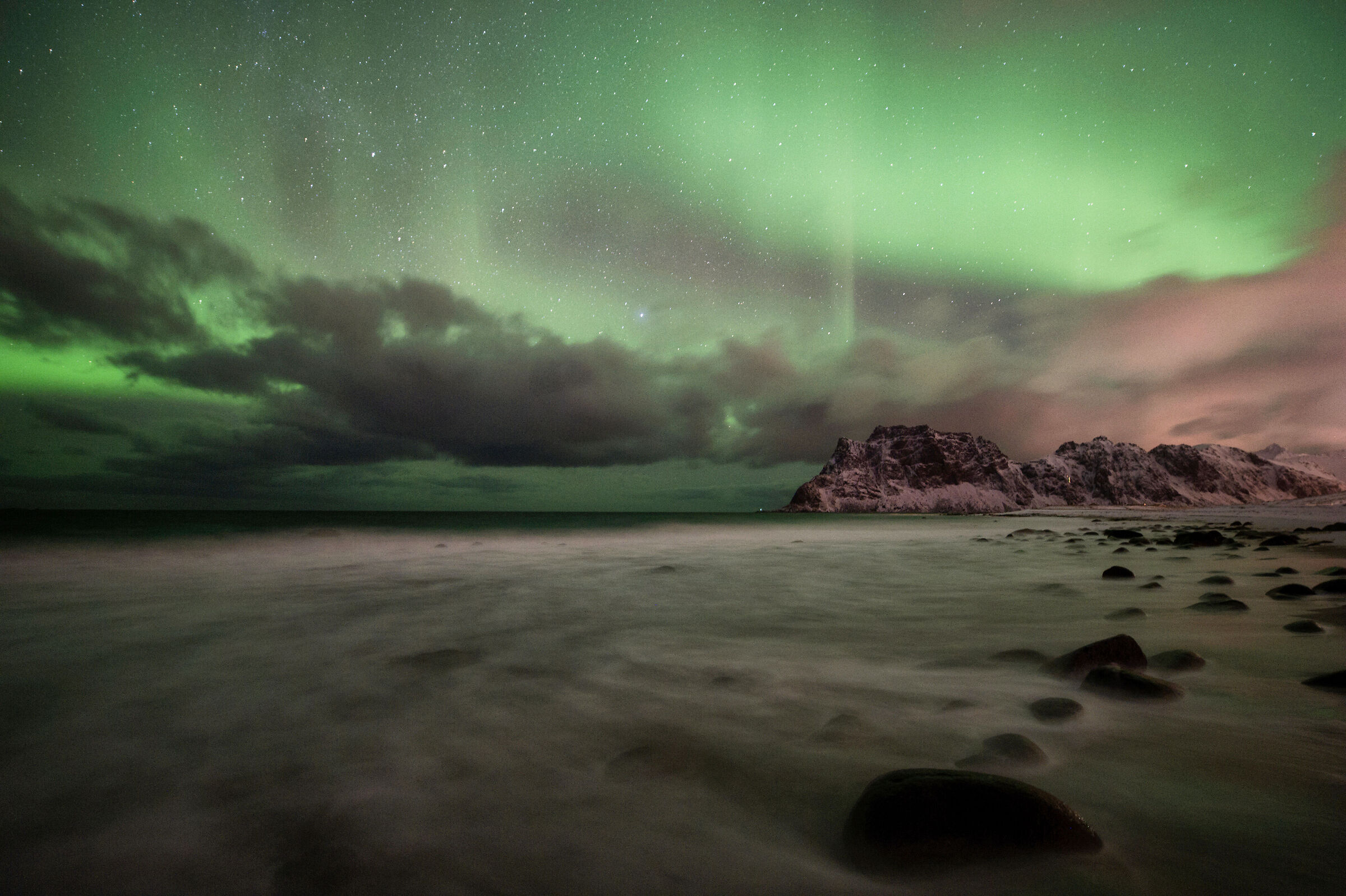 Northern lights in Uttakleiv