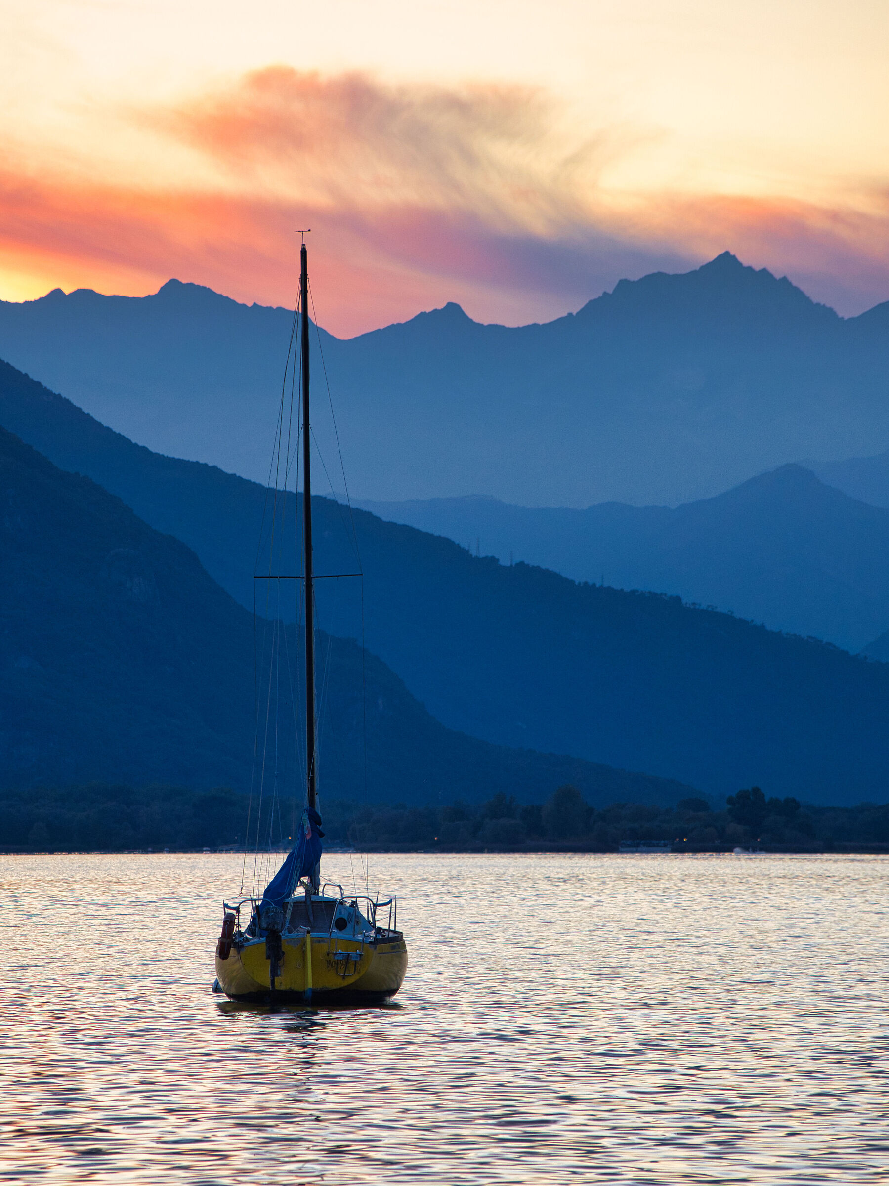 La barca ed il tramonto