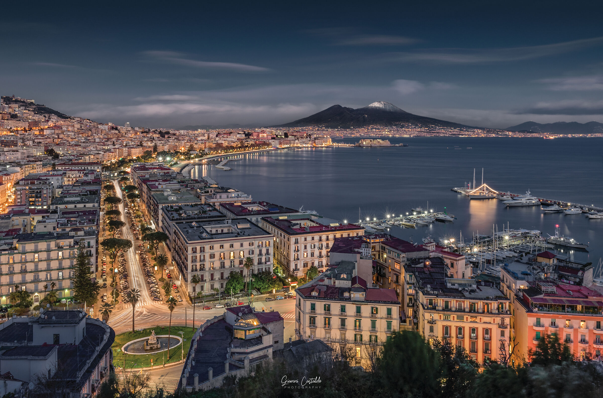 Vista sul golfo di Napoli