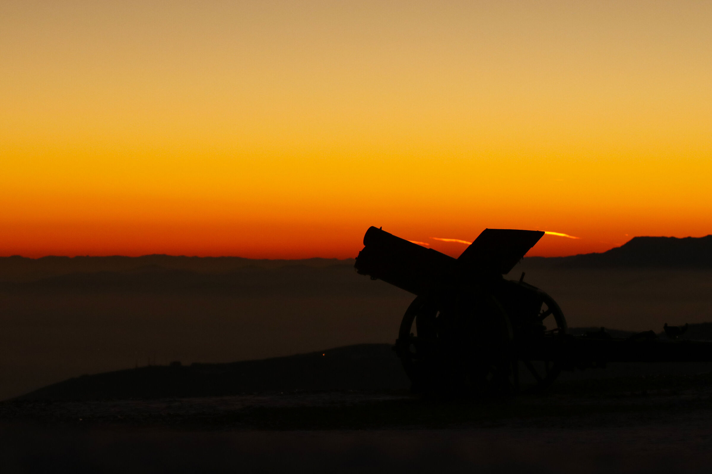 In the evening at the Monte Grappa shrine