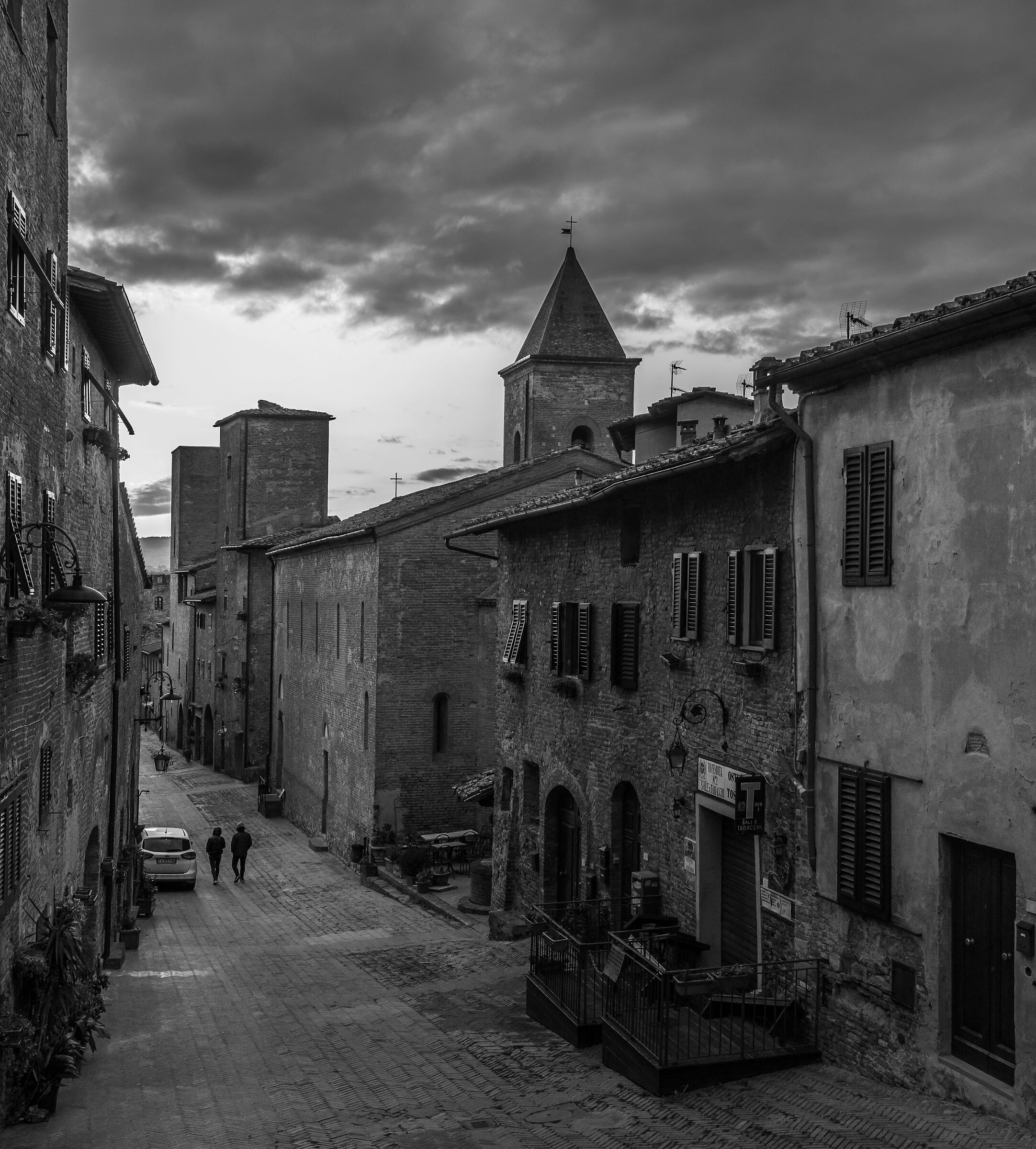 Certaldo, sera di gennaio