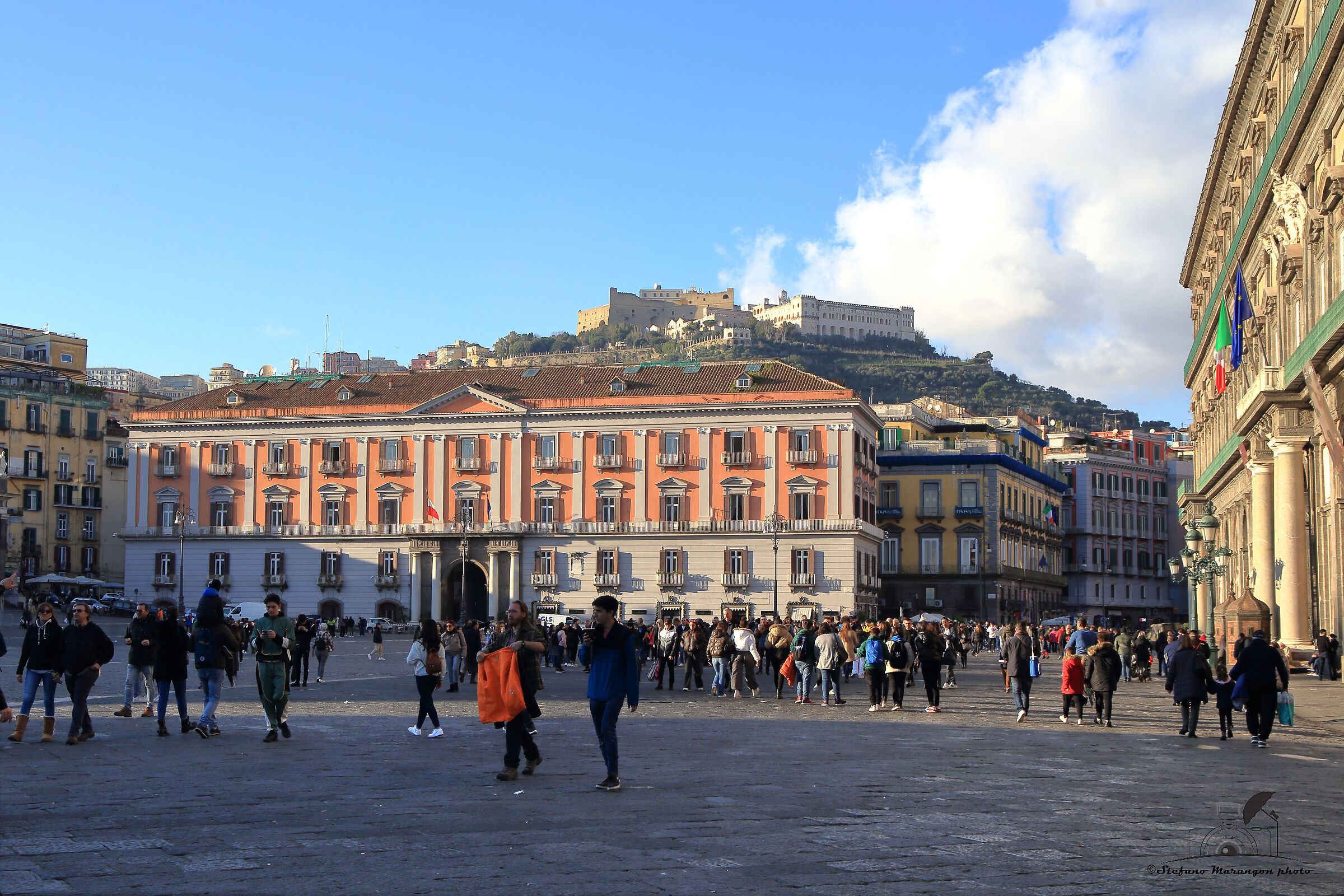 Castel dell'elmo from Piazza del Plebiscito