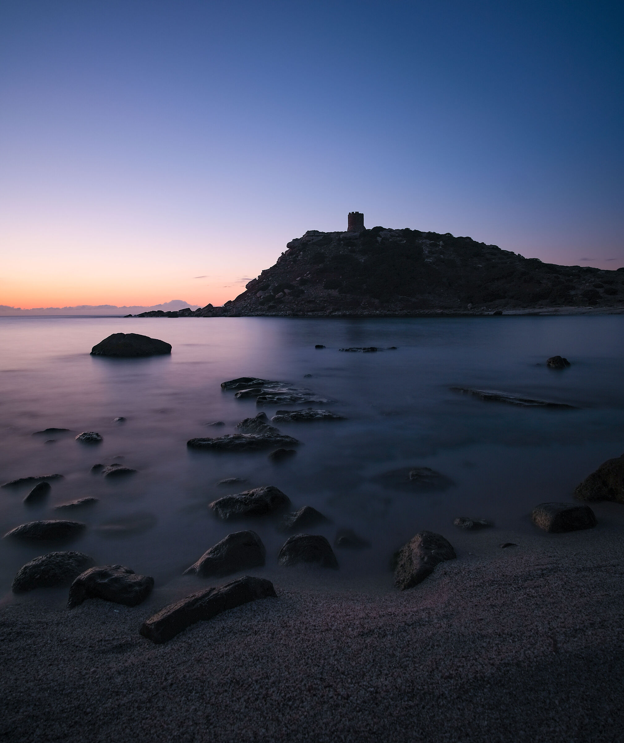 A cold January evening in Porticciolo.
