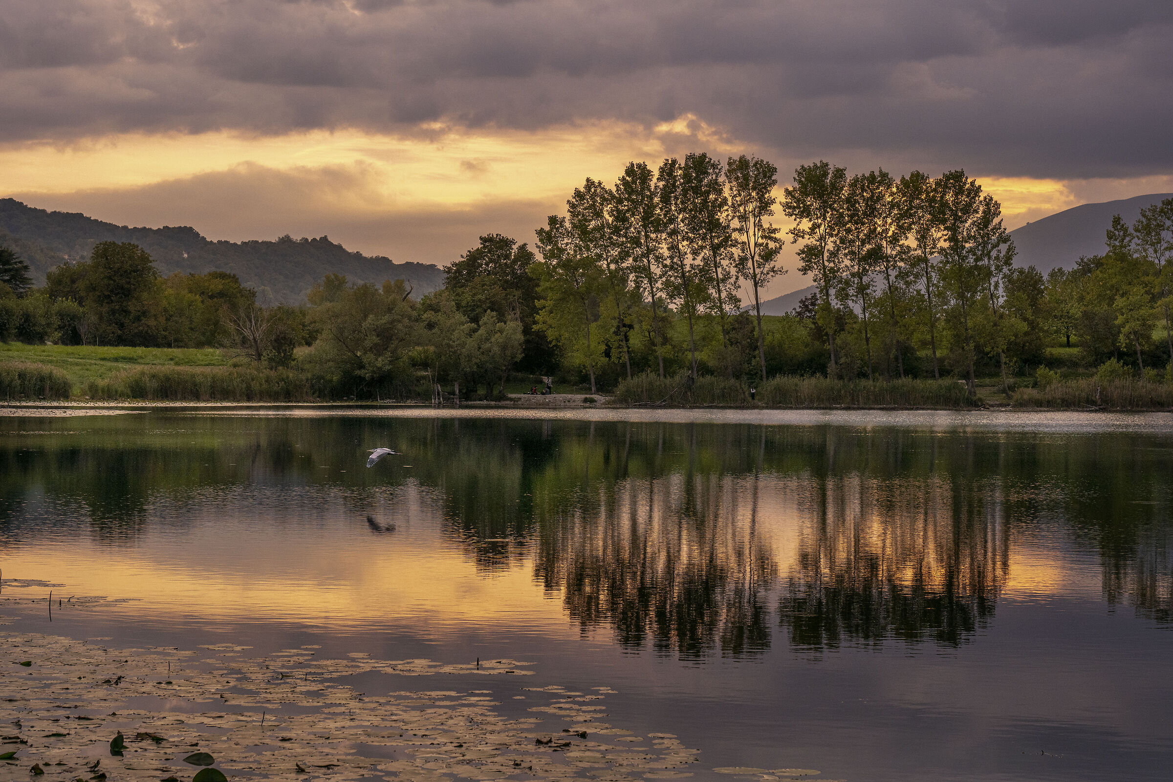 Sunset at Lake Revine