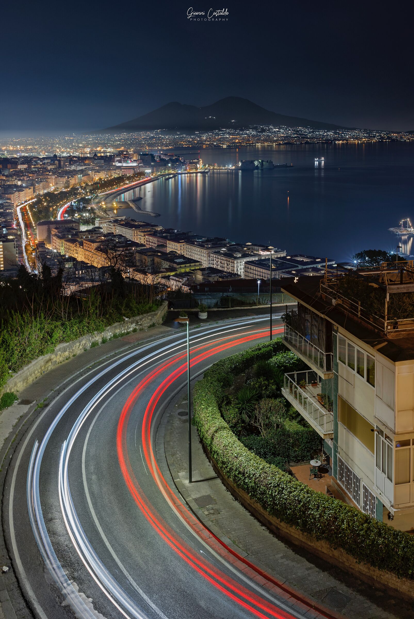 Curva con vista panoramica