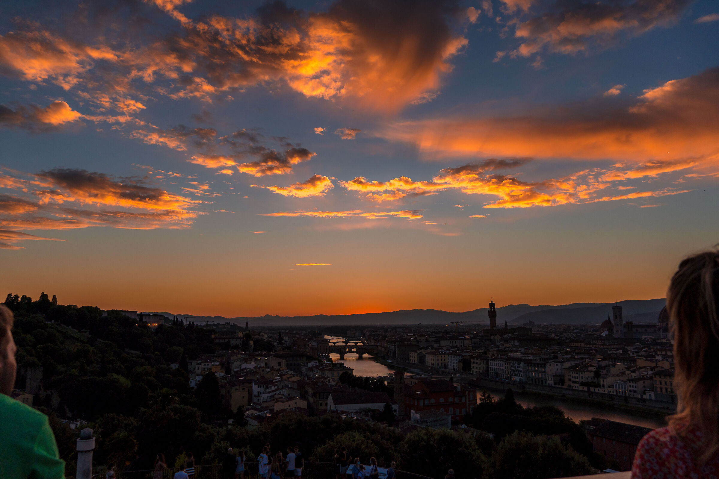 sunset from piazzale Michelangelo, Florence