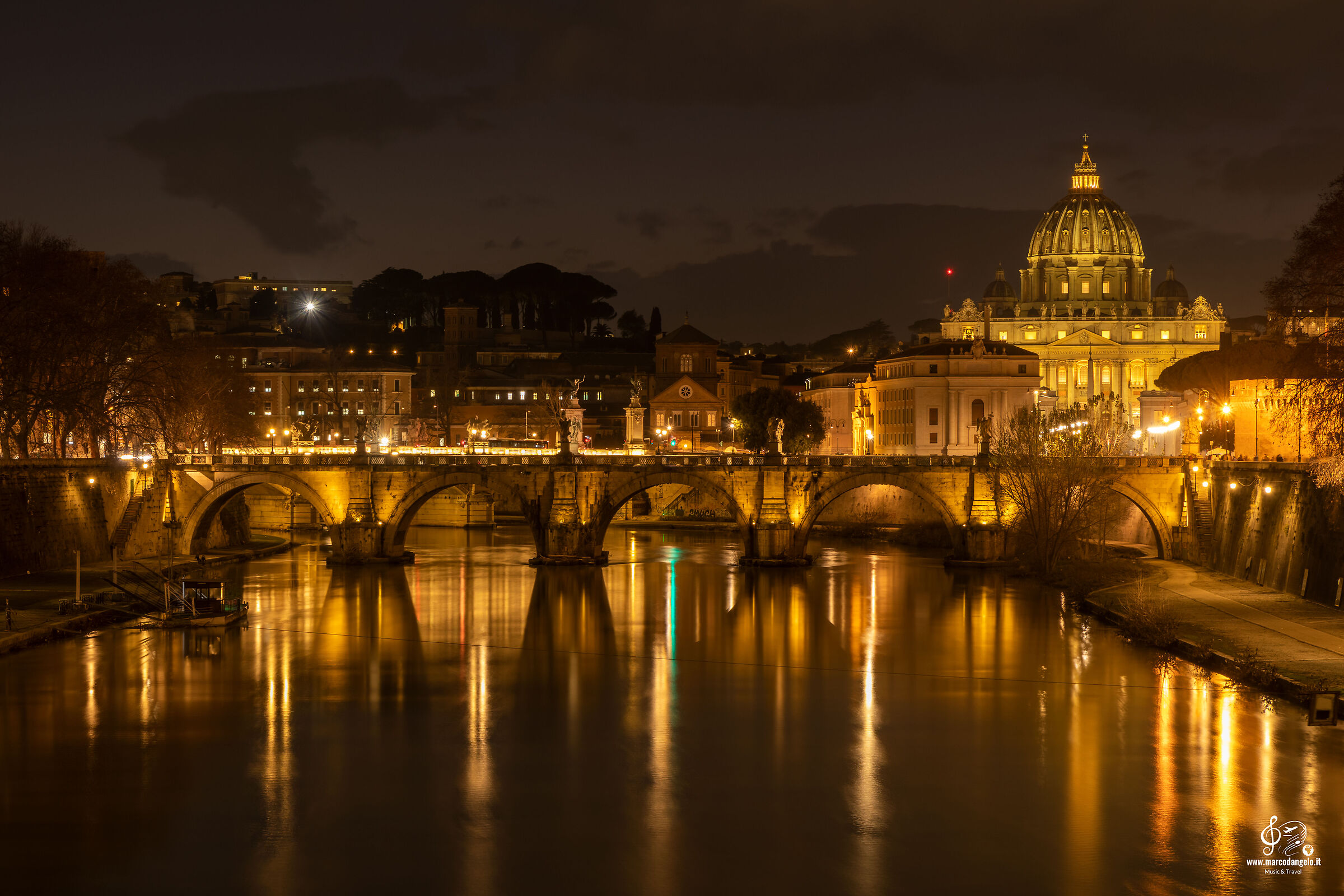 San Pietro by night
