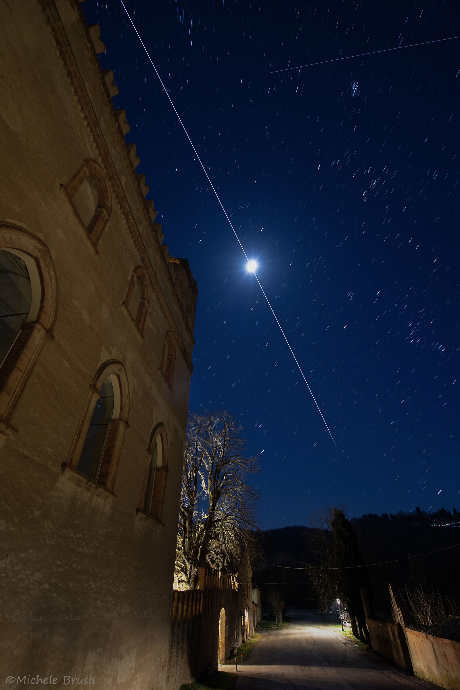 Lunar transit of the Space Station