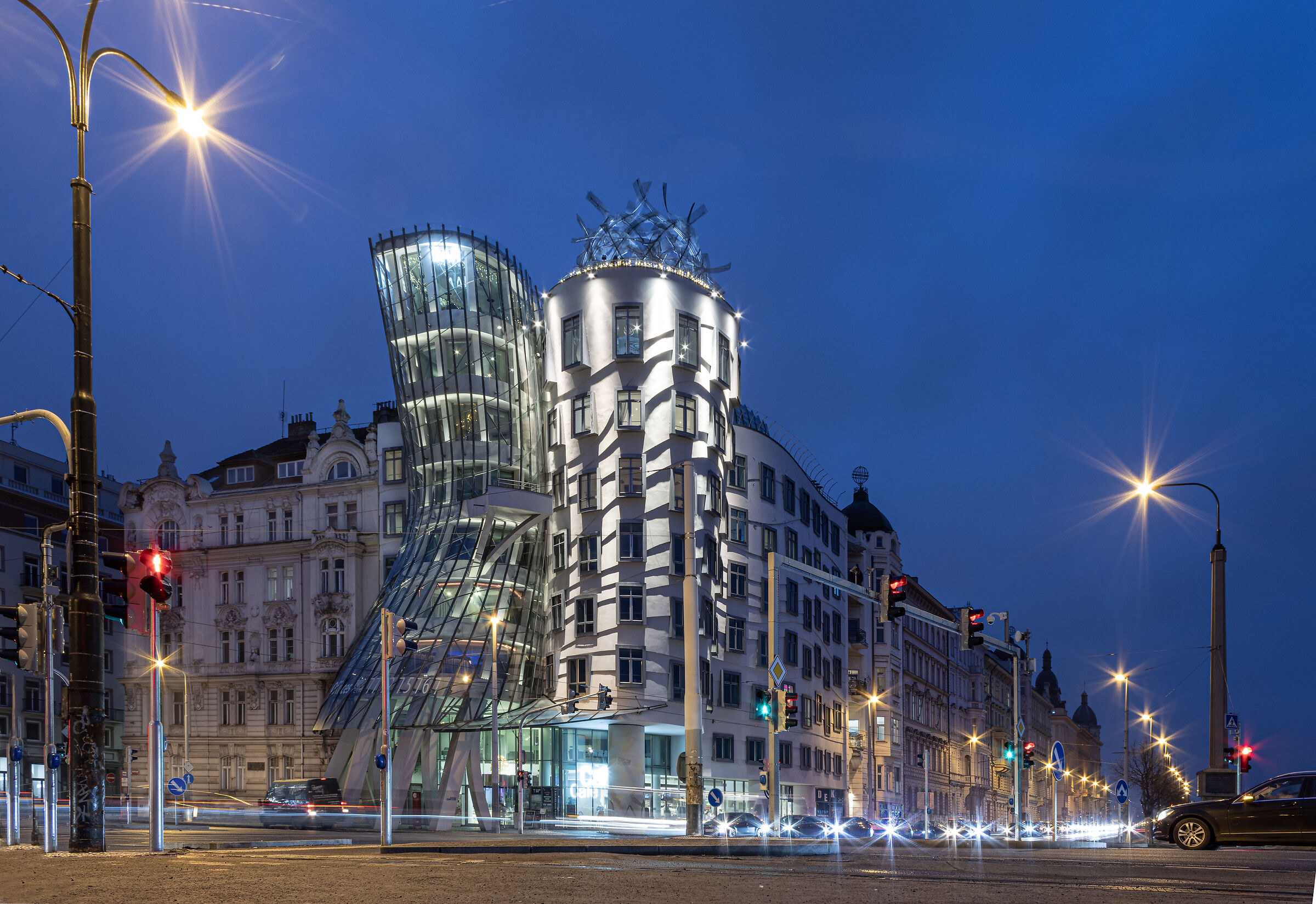 Prague by night