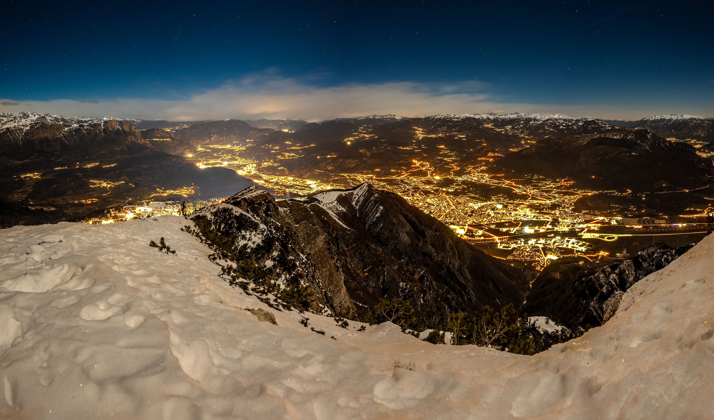 Night test - cima Bondone Trento