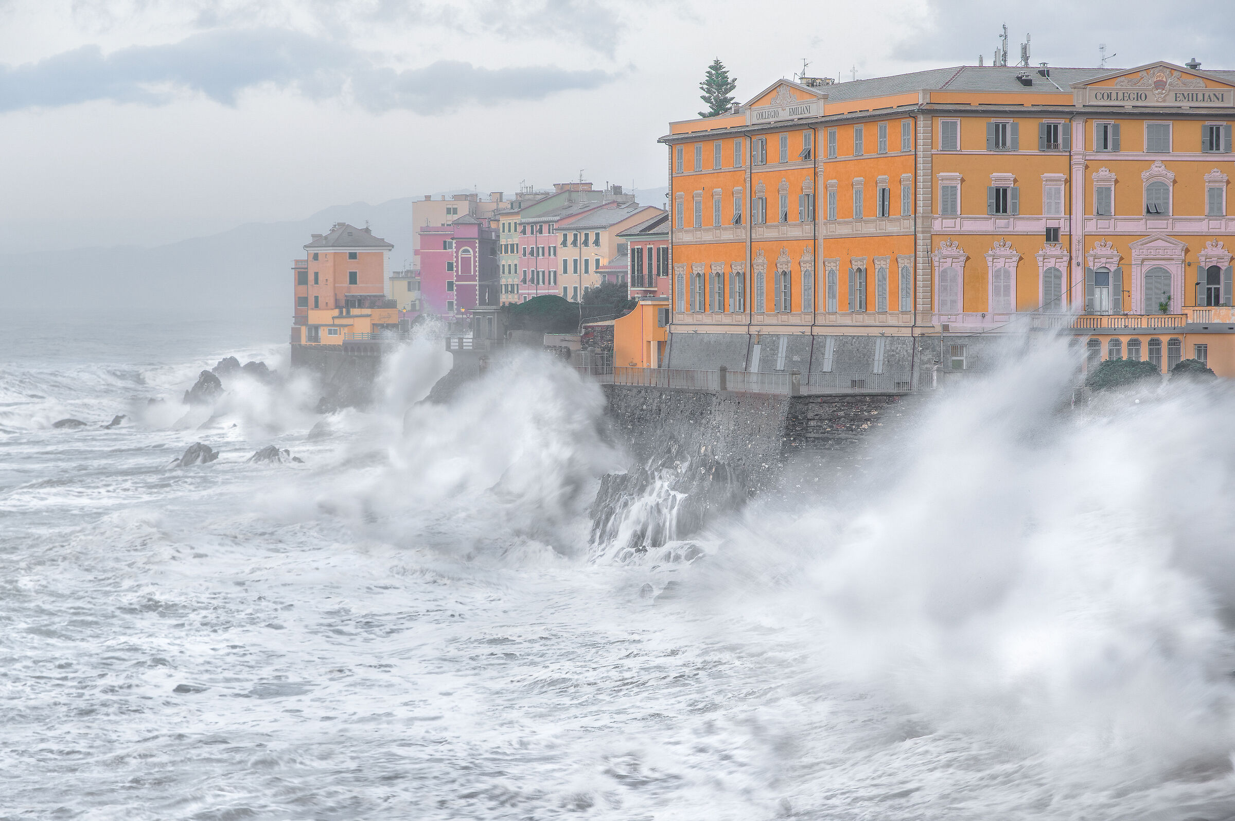 The sea today has nerves...