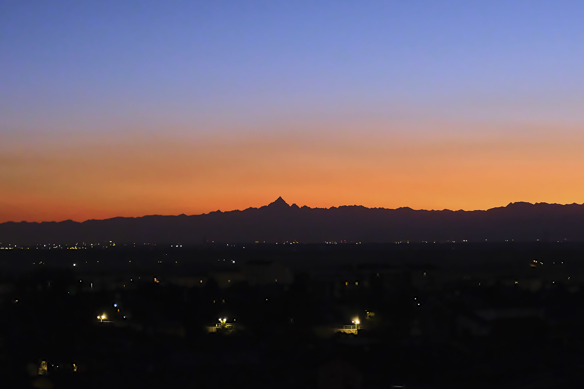 sunset with Monviso