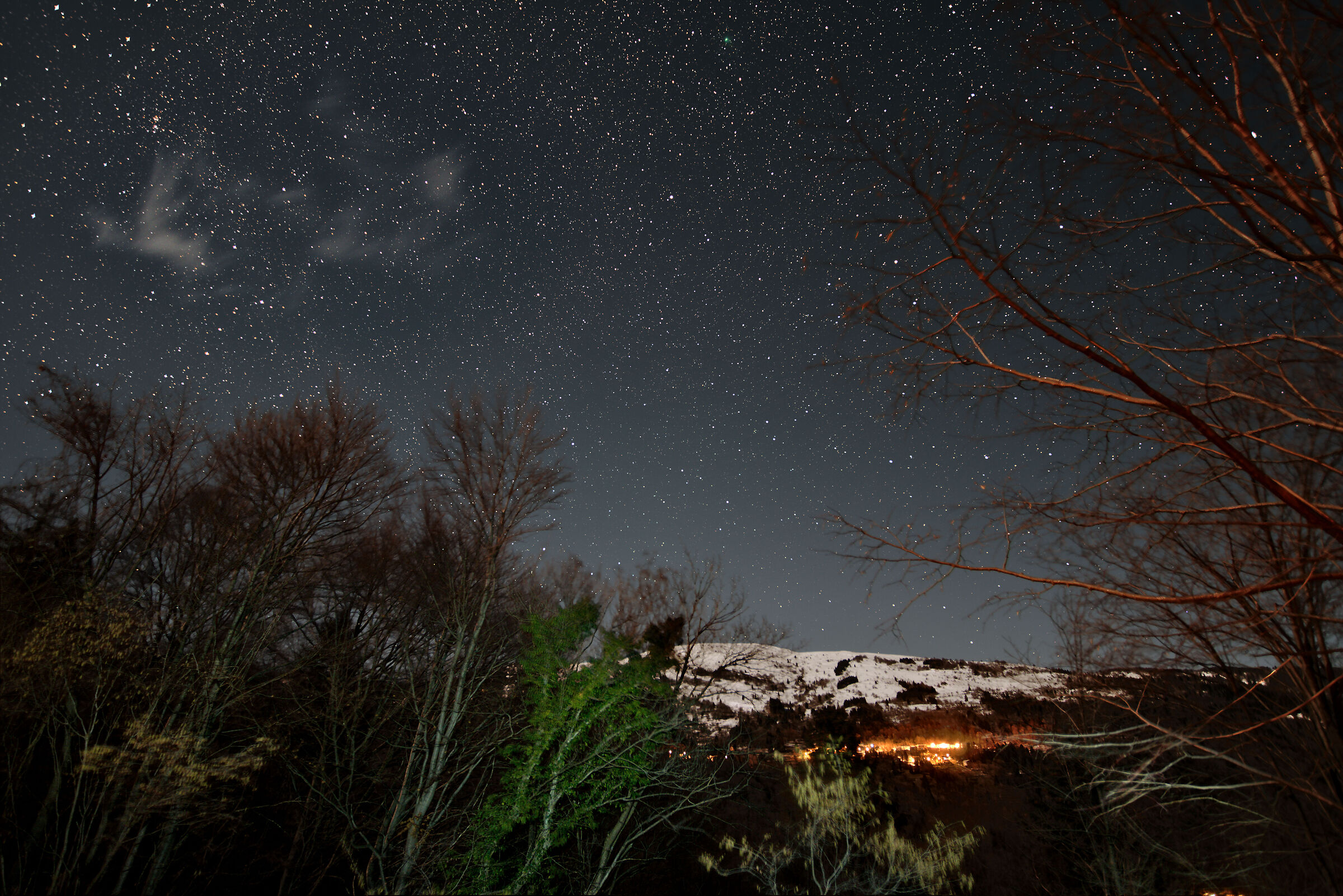 Matajur e la luce della luna