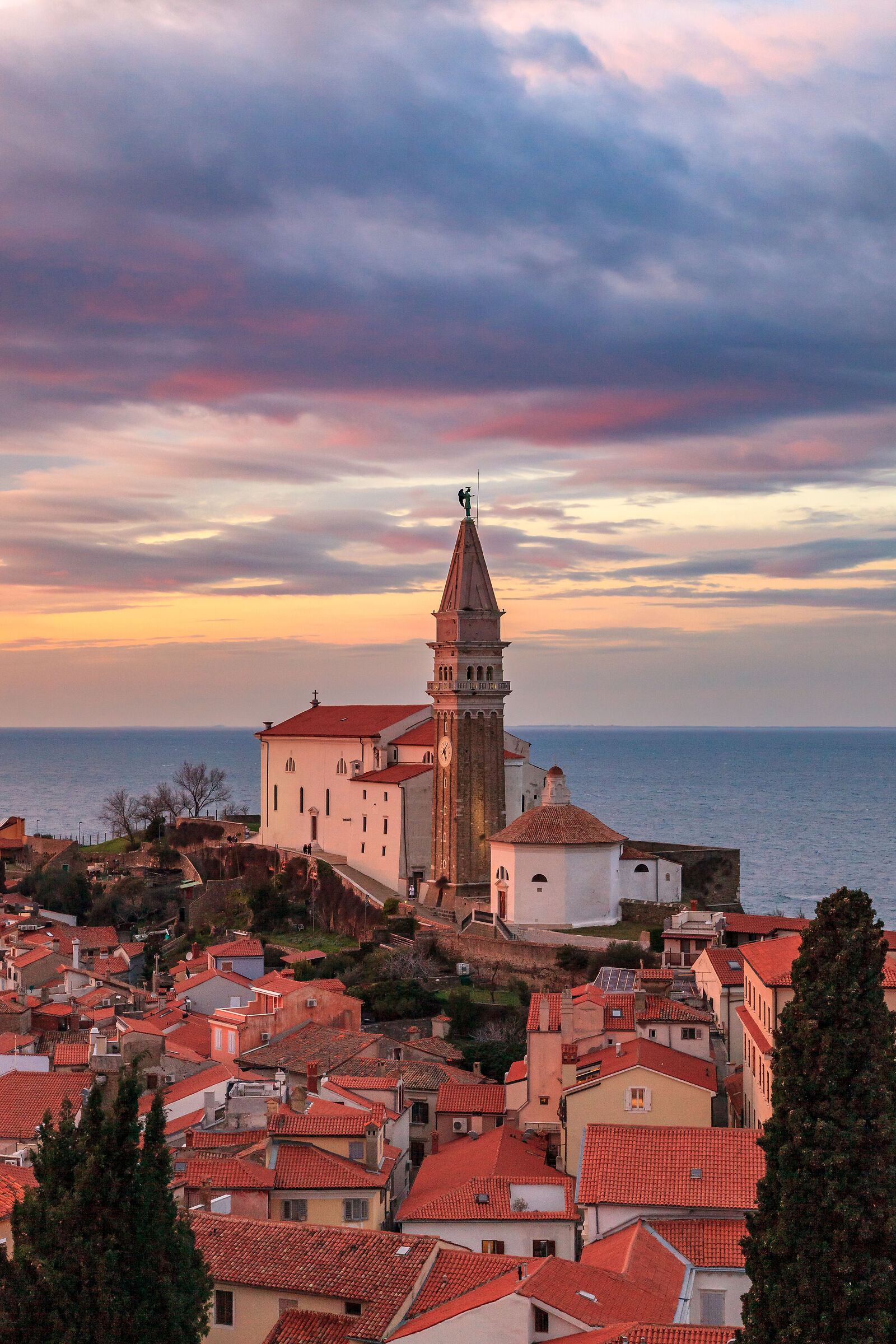 Pirano al tramonto - scorcio