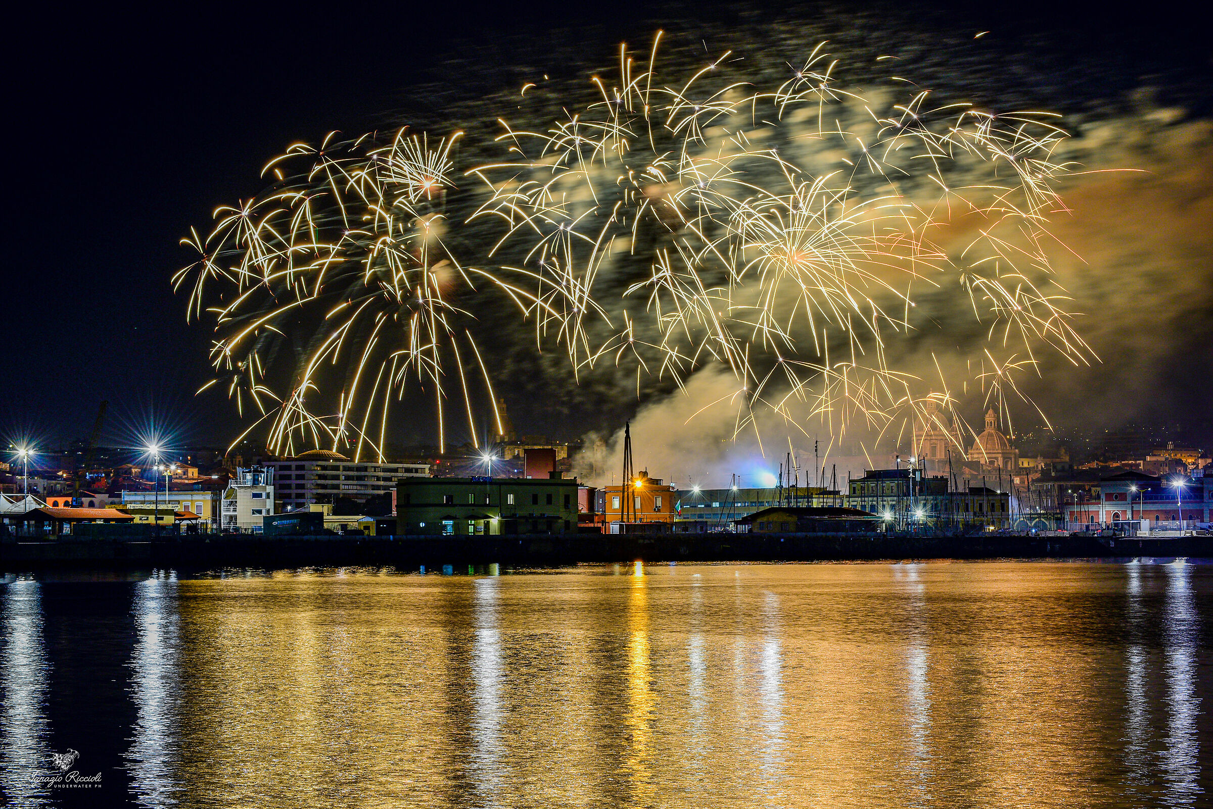 Fuochi fuochi d'artificio festa di Sant'Agata