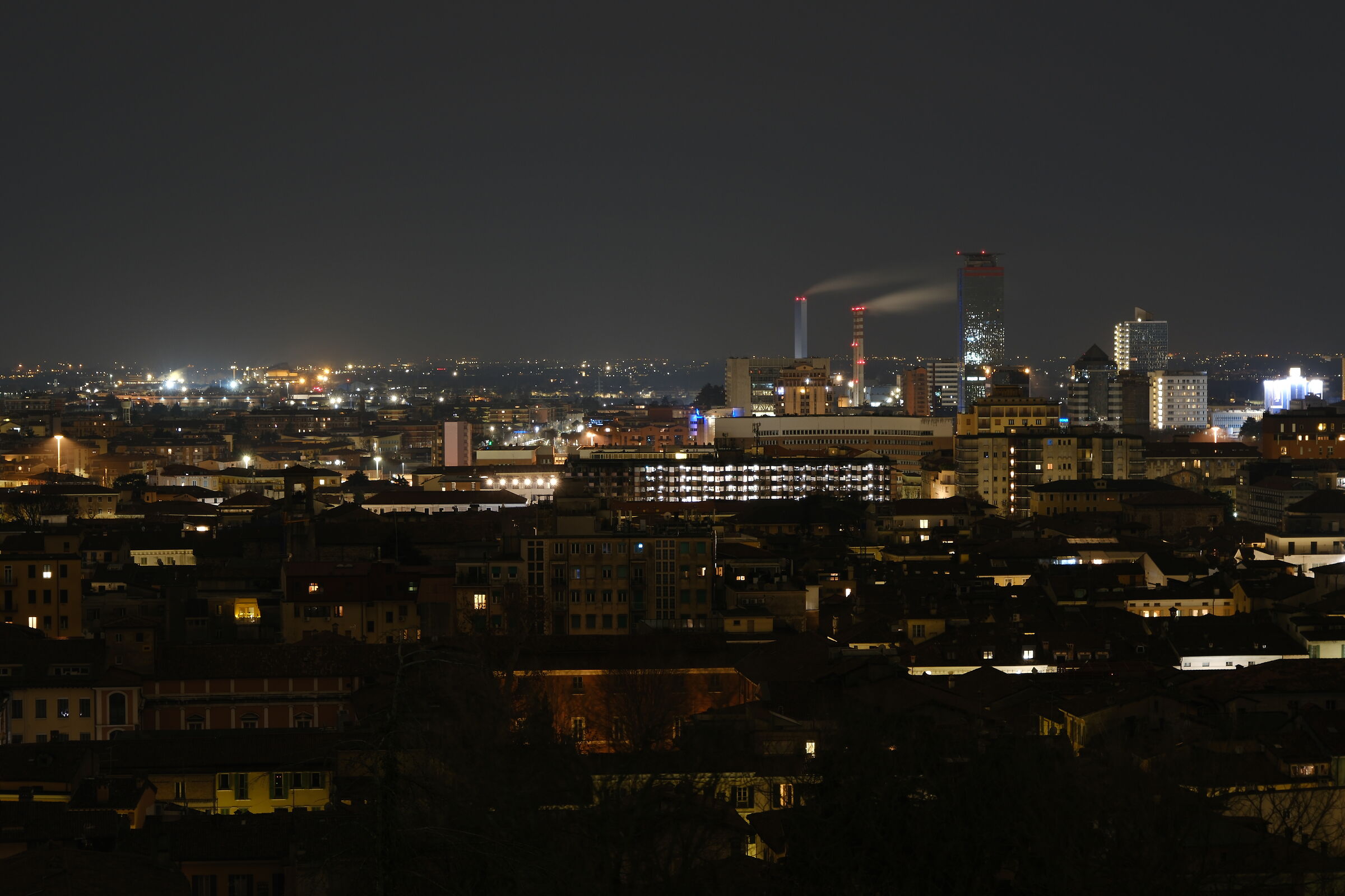 Brescia in the night