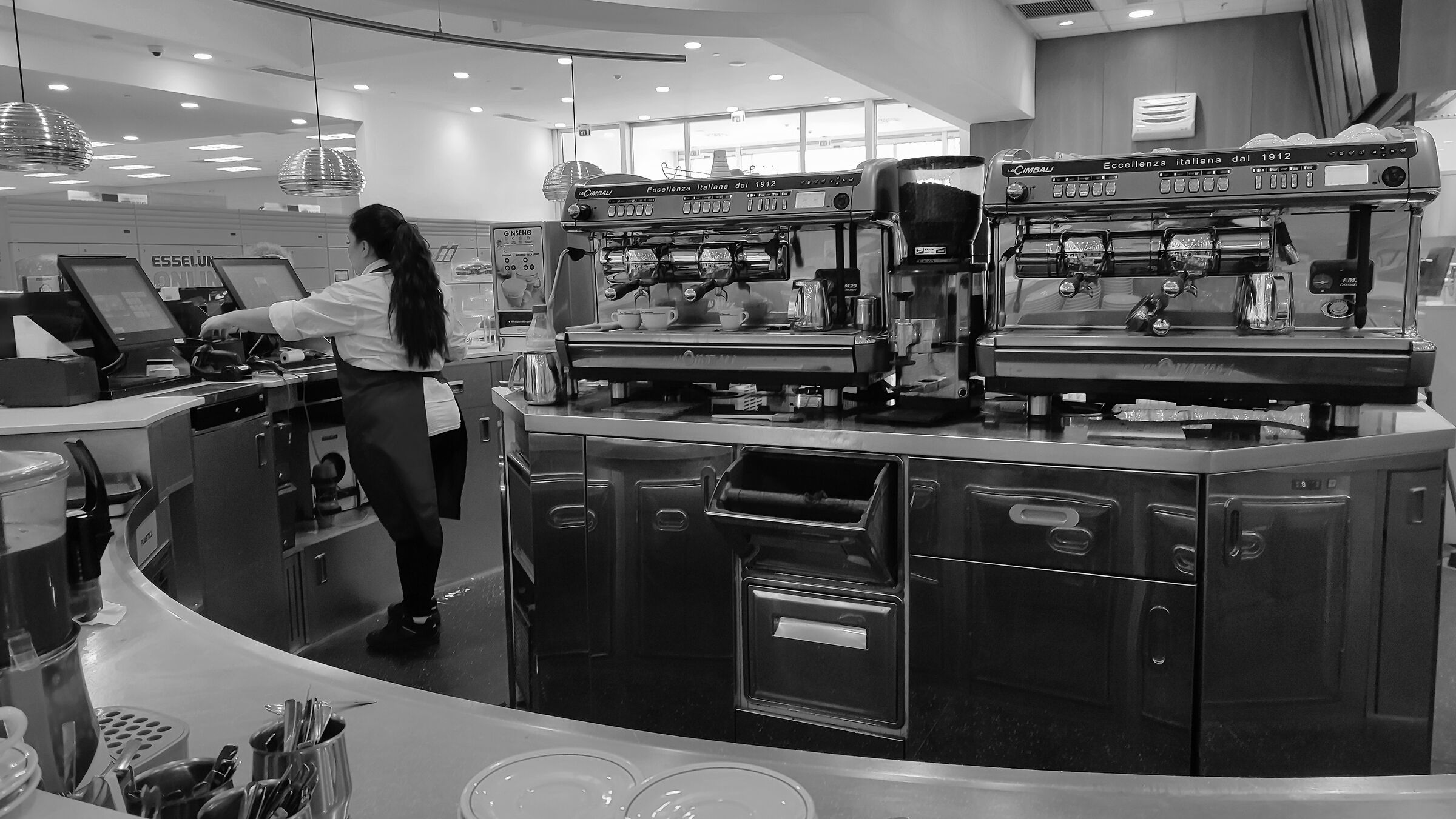 Bar in the supermarket