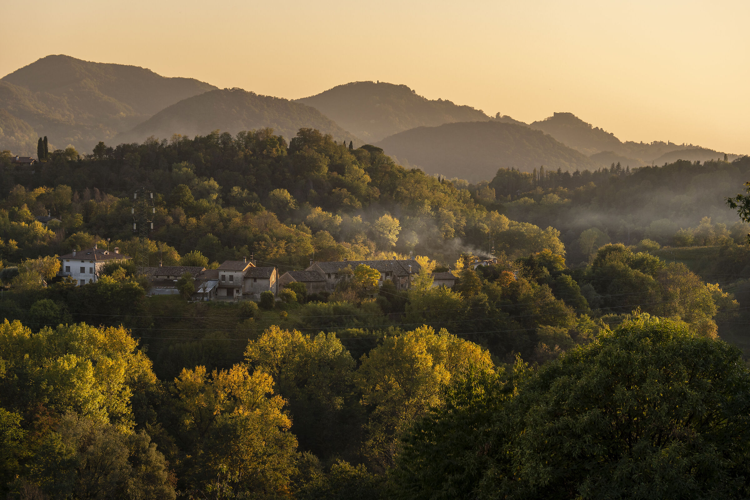 Tramonto verso i colli asolani