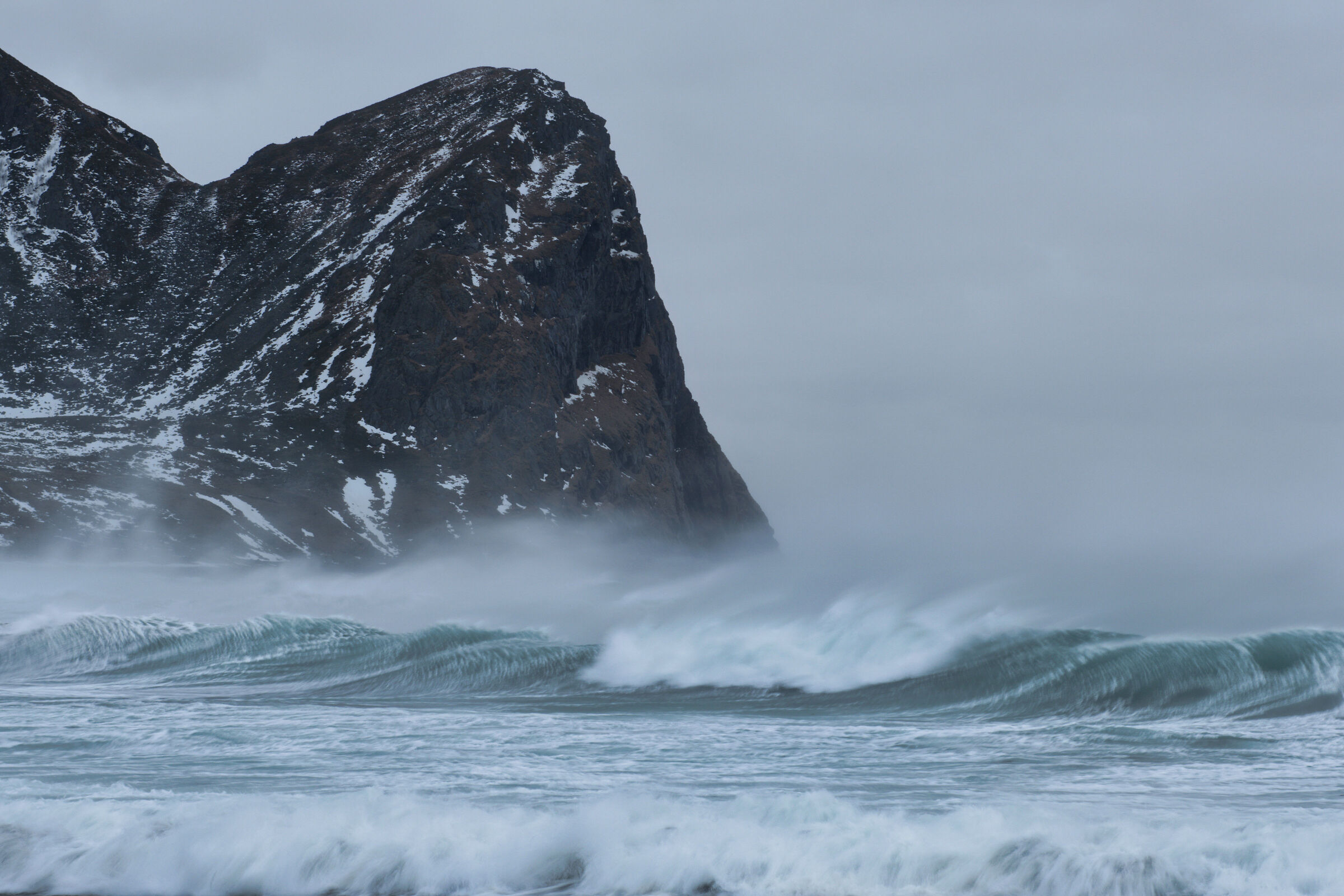 Vento forte a Unstad