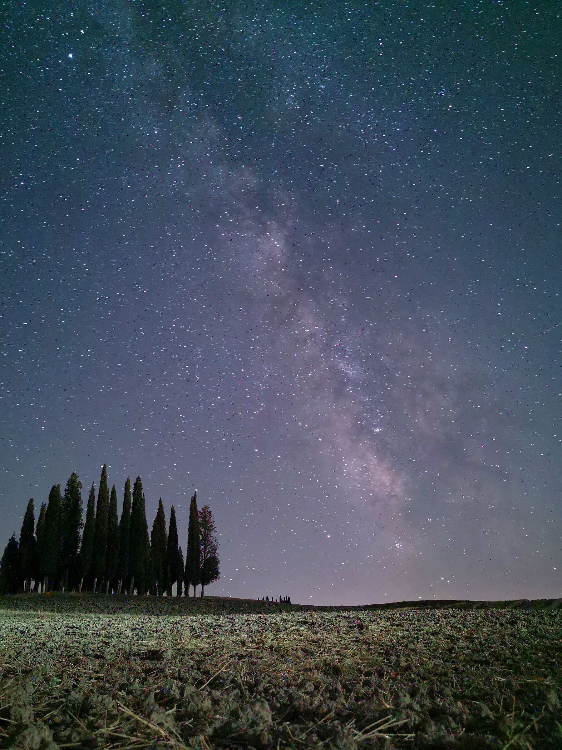 Via Lattea sui Cipressi