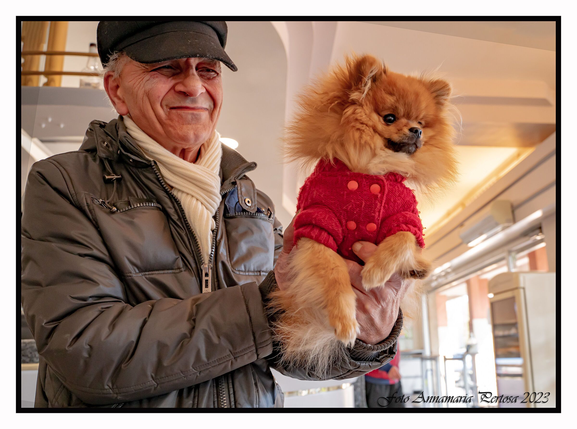 At the bar cib Dany sei and Chicco
