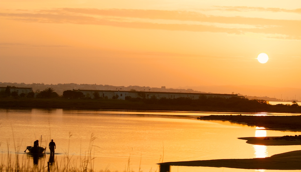 Tramonto sulla laguna di S. Antioco